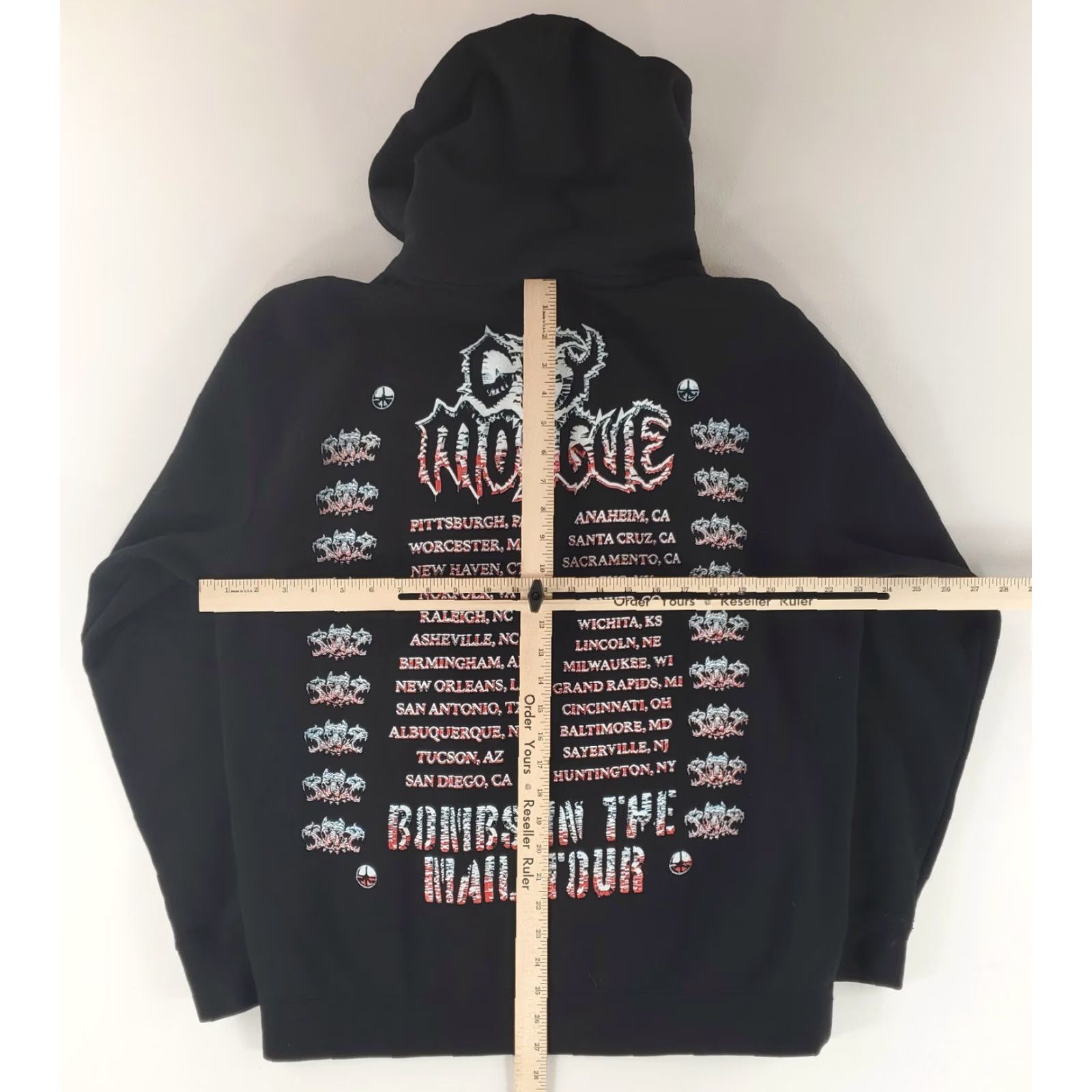 Vintage City Morgue Bombs in the Mail Tour Hoodie Sweatshirt Black Dogs Mens L Size US L / EU 52-54 / 3 - 6 Thumbnail