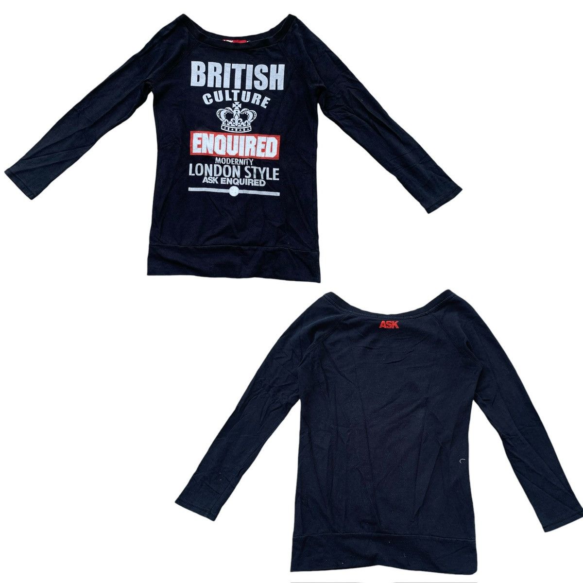 Hysteric Glamour × Japanese Brand TEE SHIRT ASK LONG SLEEVE Size S / US 4 / IT 40 - 1 Thumbnail