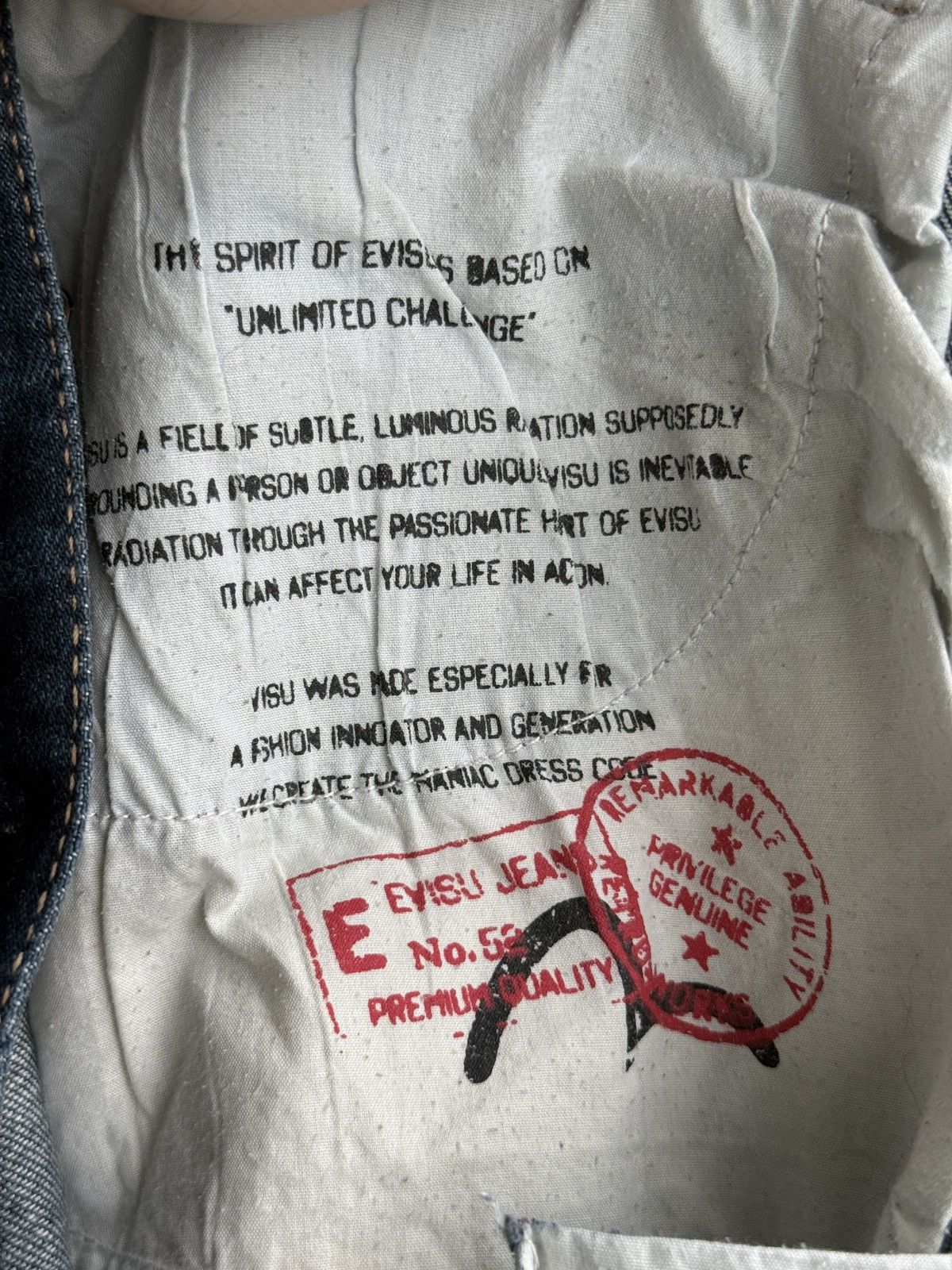 Evisu Vintage Japan Evisu Jeans Red Logo Selvedge Size US 32 / EU 48 - 11 Thumbnail