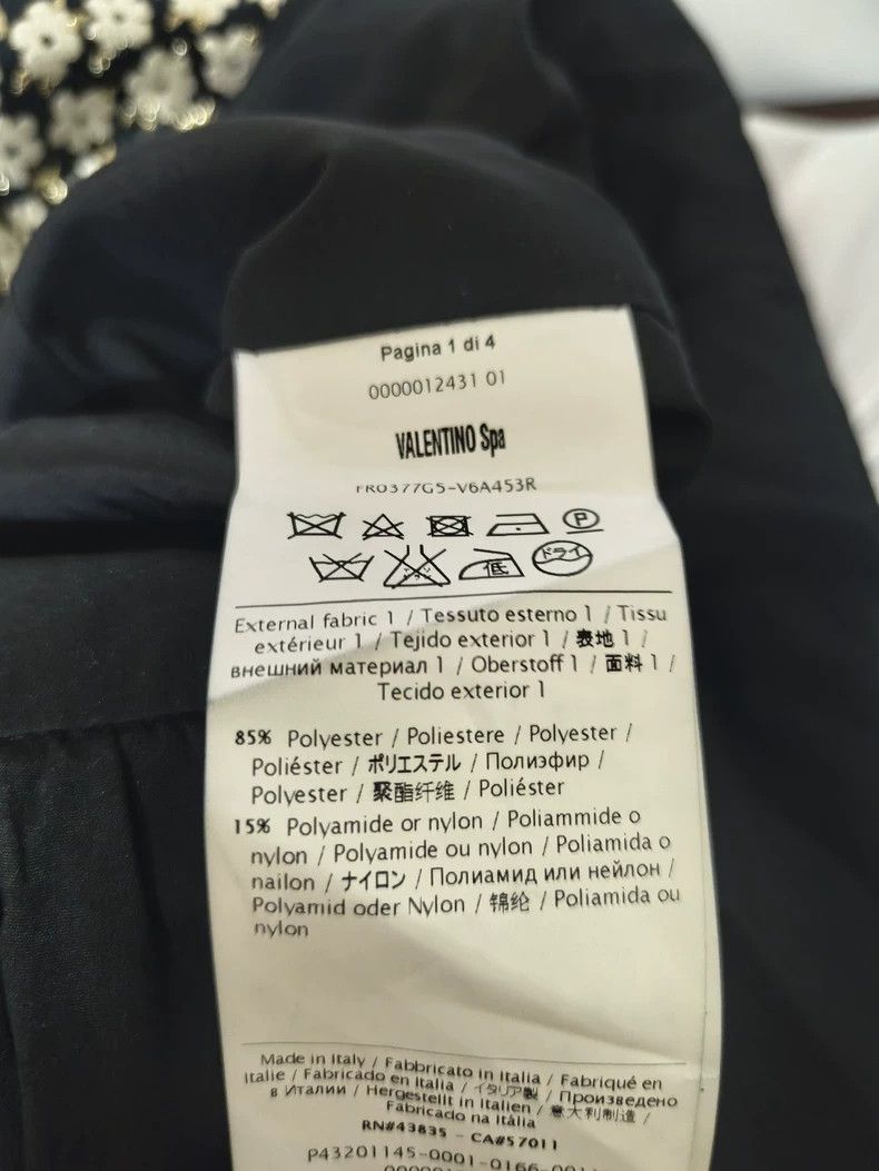Valentino Valentino A jacquard jacket with small black flowers Size L / US 10 / IT 46 - 5 Thumbnail