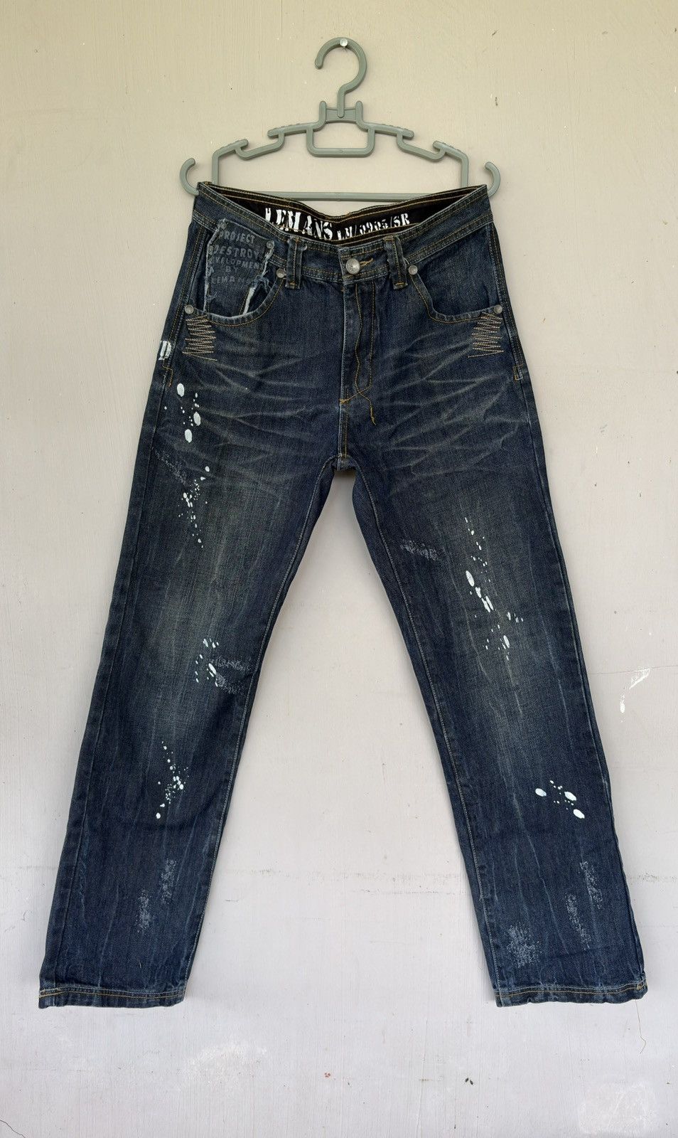 Japanese Brand Japanese Le Mans Streetwear Distressed Denim Size US 32 / EU 48 - 1 Thumbnail