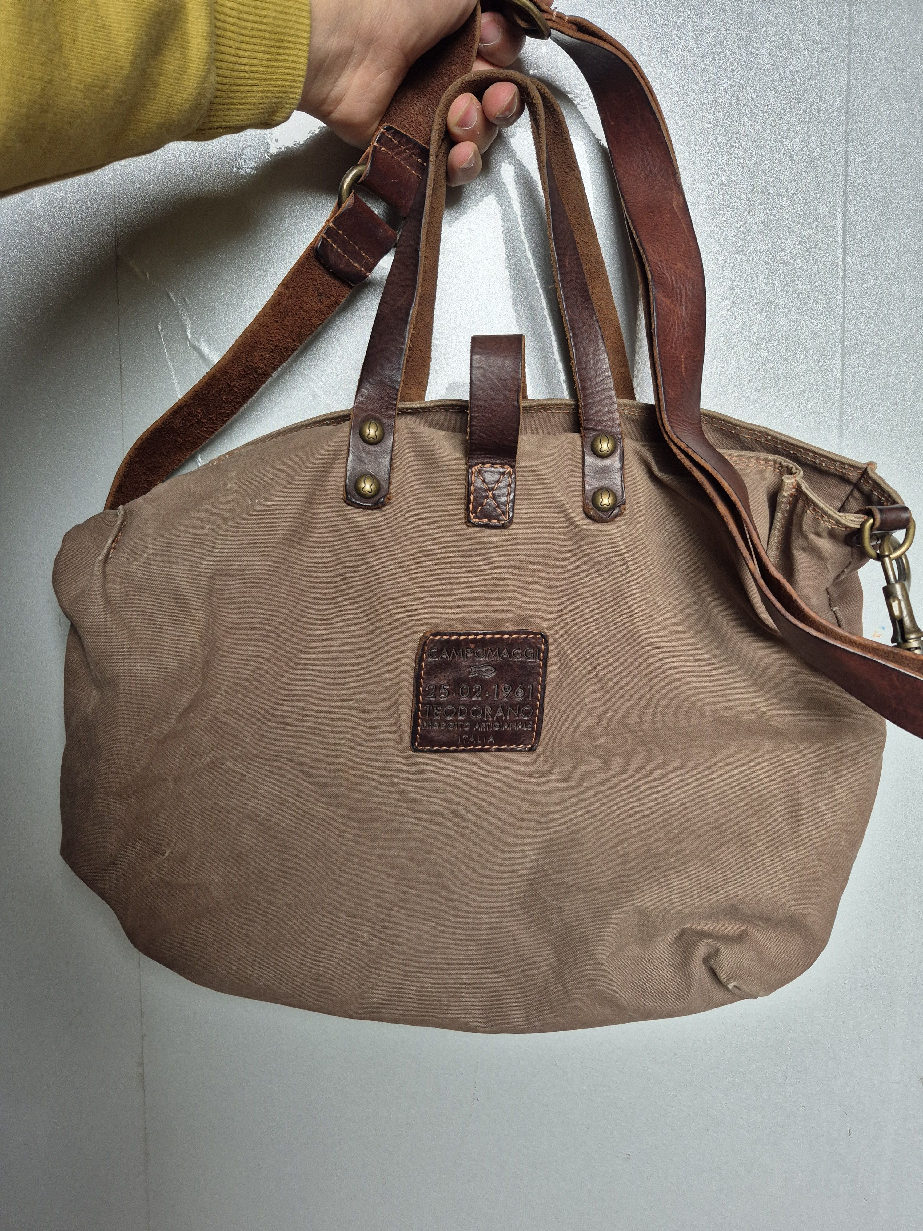 Campomaggi Vintage Campomaggi Teodorano Printed Canvas Leather Size ONE SIZE - 2 Thumbnail
