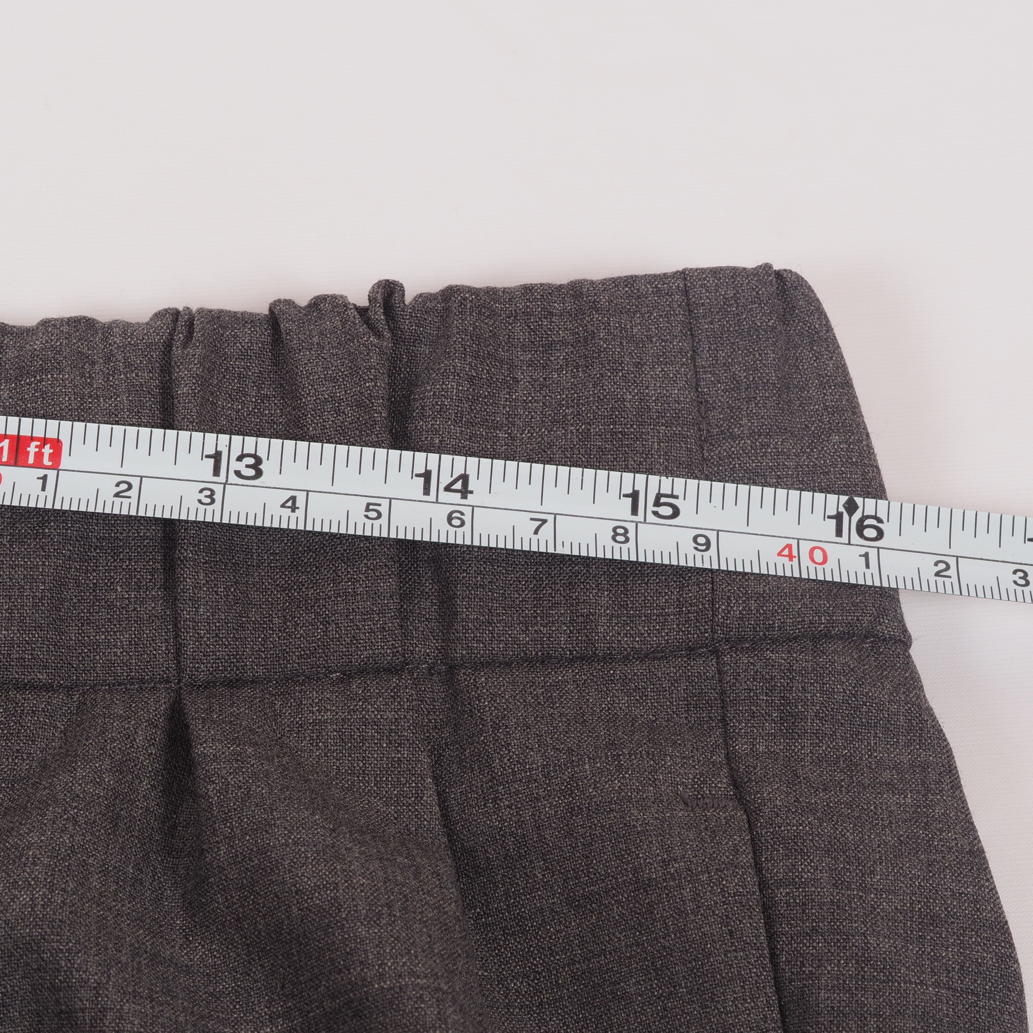Brunello Cucinelli Brunello Cucinelli Wool Dress Pants Elastic Waist Tapered Size 30" / US 8 / IT 44 - 11 Thumbnail