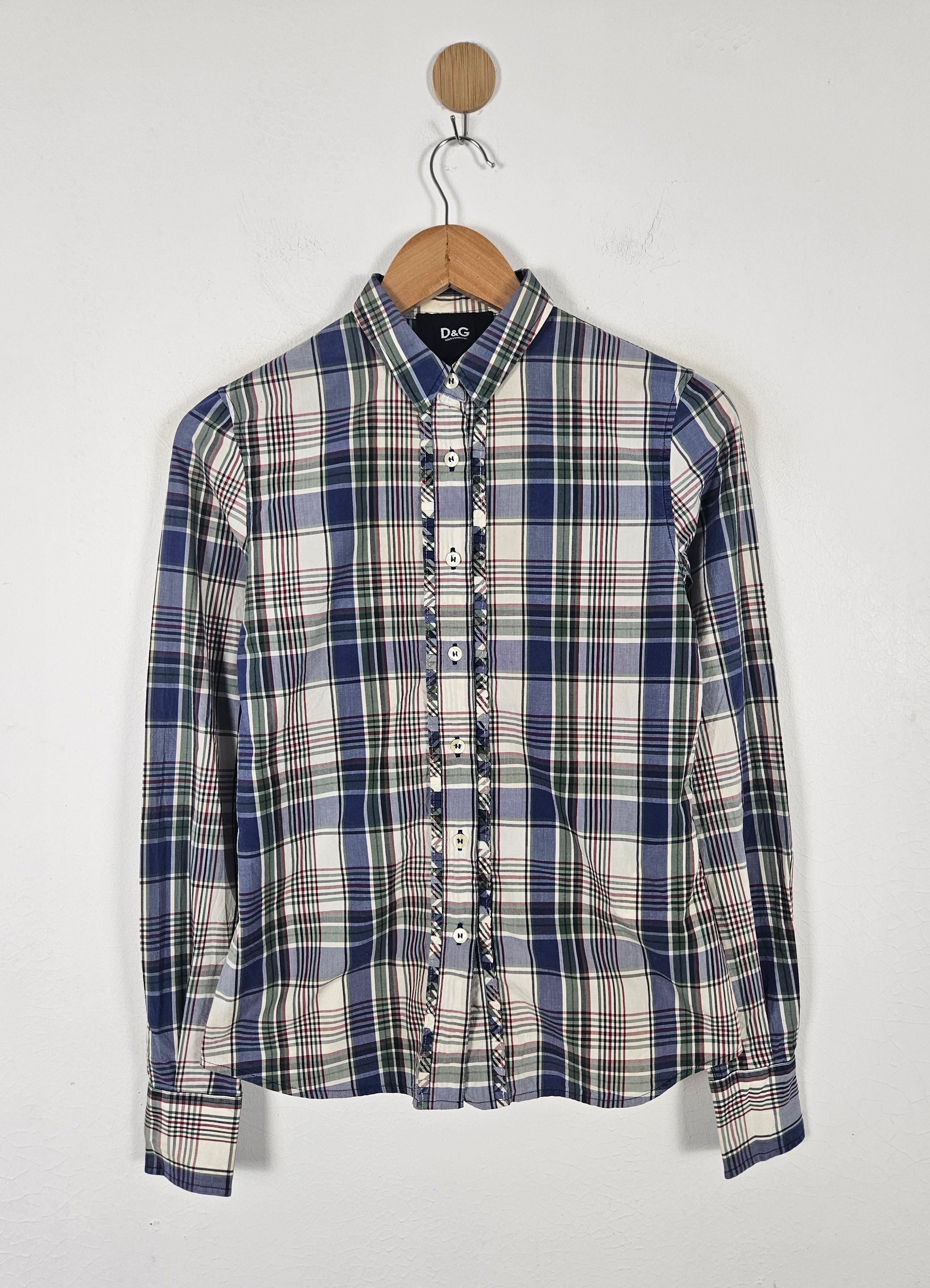 Dolce & Gabbana Dolce & Gabbana plaid check casual work Shirt Size S / US 4 / IT 40 - 1 Thumbnail