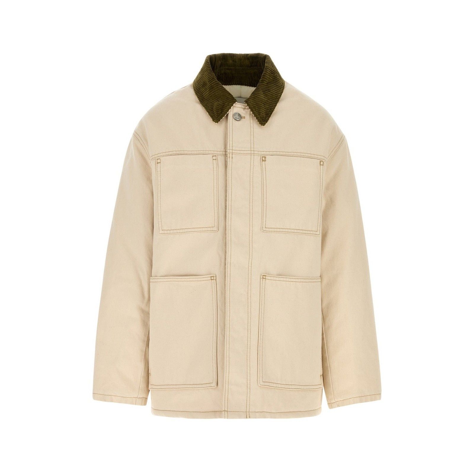 AMI AMI Melange Ivory Cotton Padded Jacket New & Authentic (Men' Size US L / EU 52-54 / 3 - 1 Thumbnail
