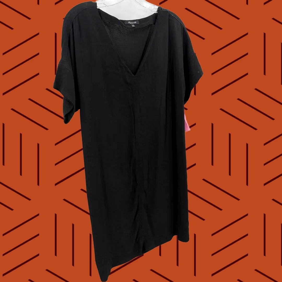 Madewell Madewell Black Short Sleeve Dress Medium Size 32" / US 10 / IT 46 - 1 Thumbnail