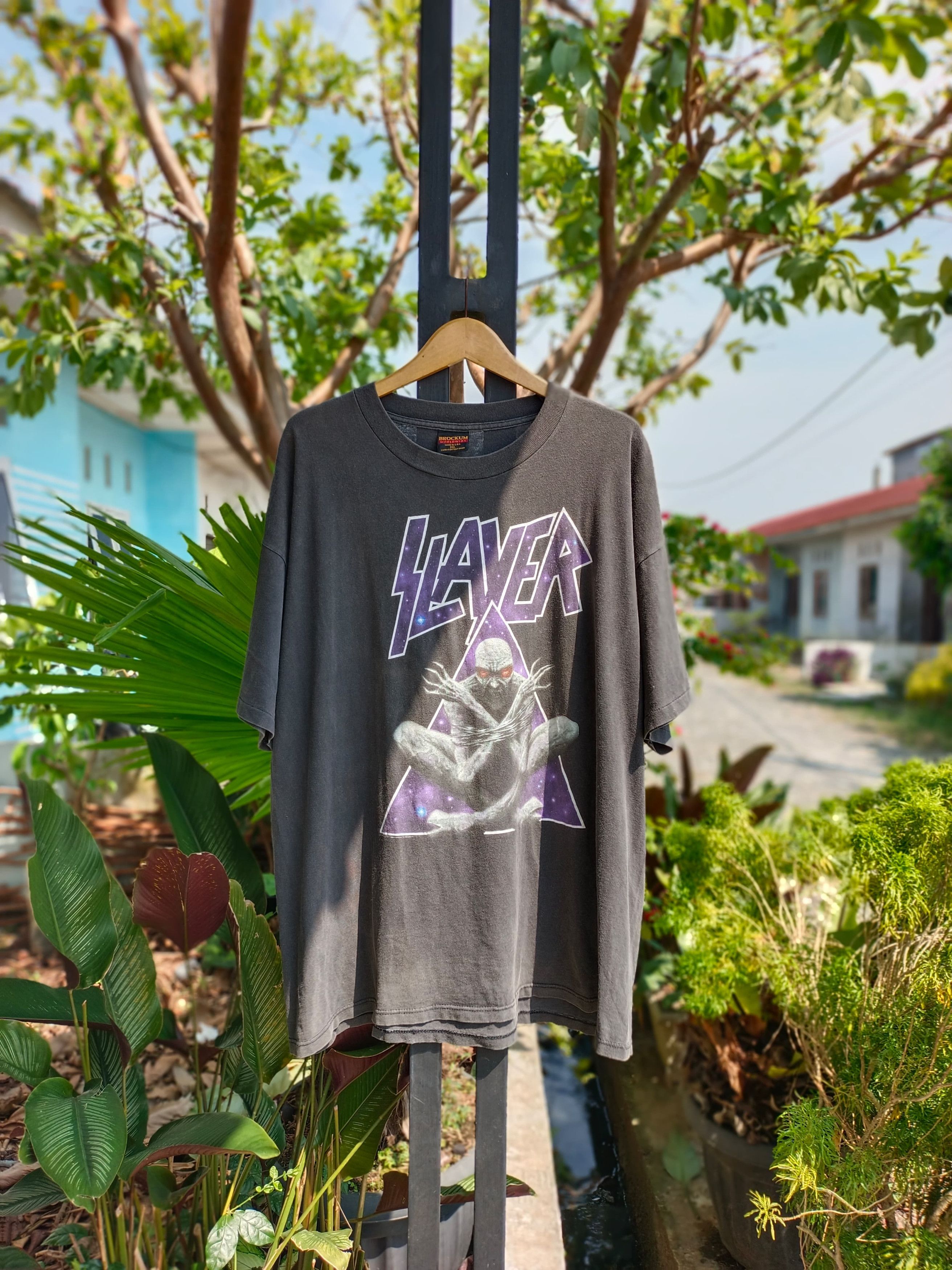 Band Tees × Slayer × Vintage 1994 SLAYER " DIVINE INTERVENTION " Size US XXL / EU 58 / 5 - 1 Thumbnail