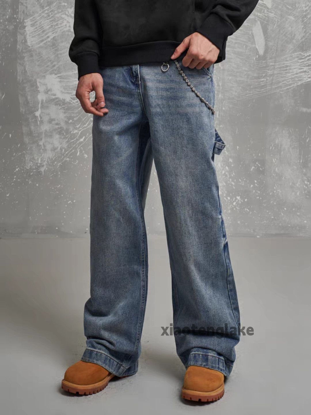 Distressed Denim × Jean × Vintage washed faded utility