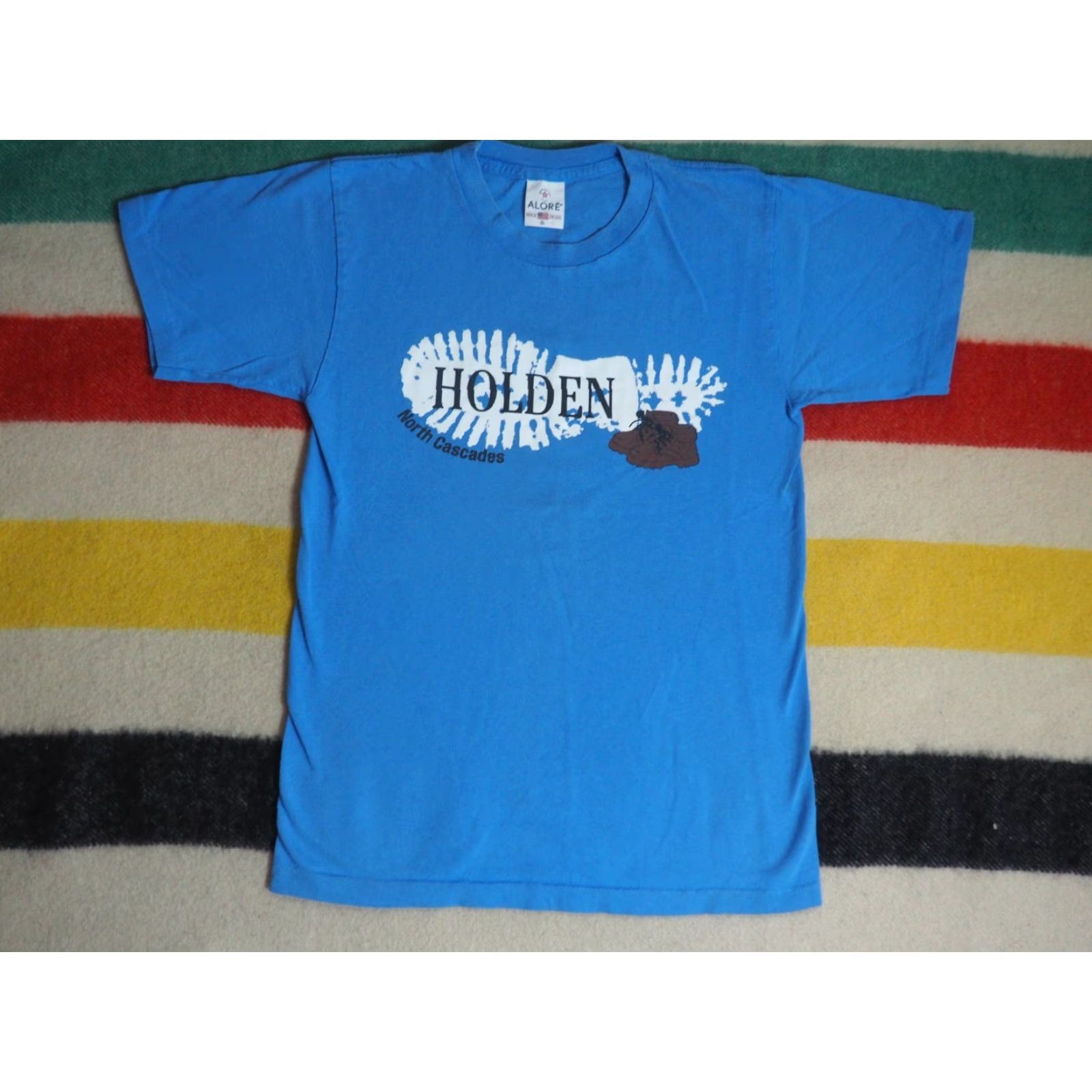 Vintage VTG 90s Alore Nike? No—Alore North Cascades WA PNW Hiking Outdoor Blue Tee T-Shirt S Size US S / EU 44-46 / 1 - 3 Thumbnail