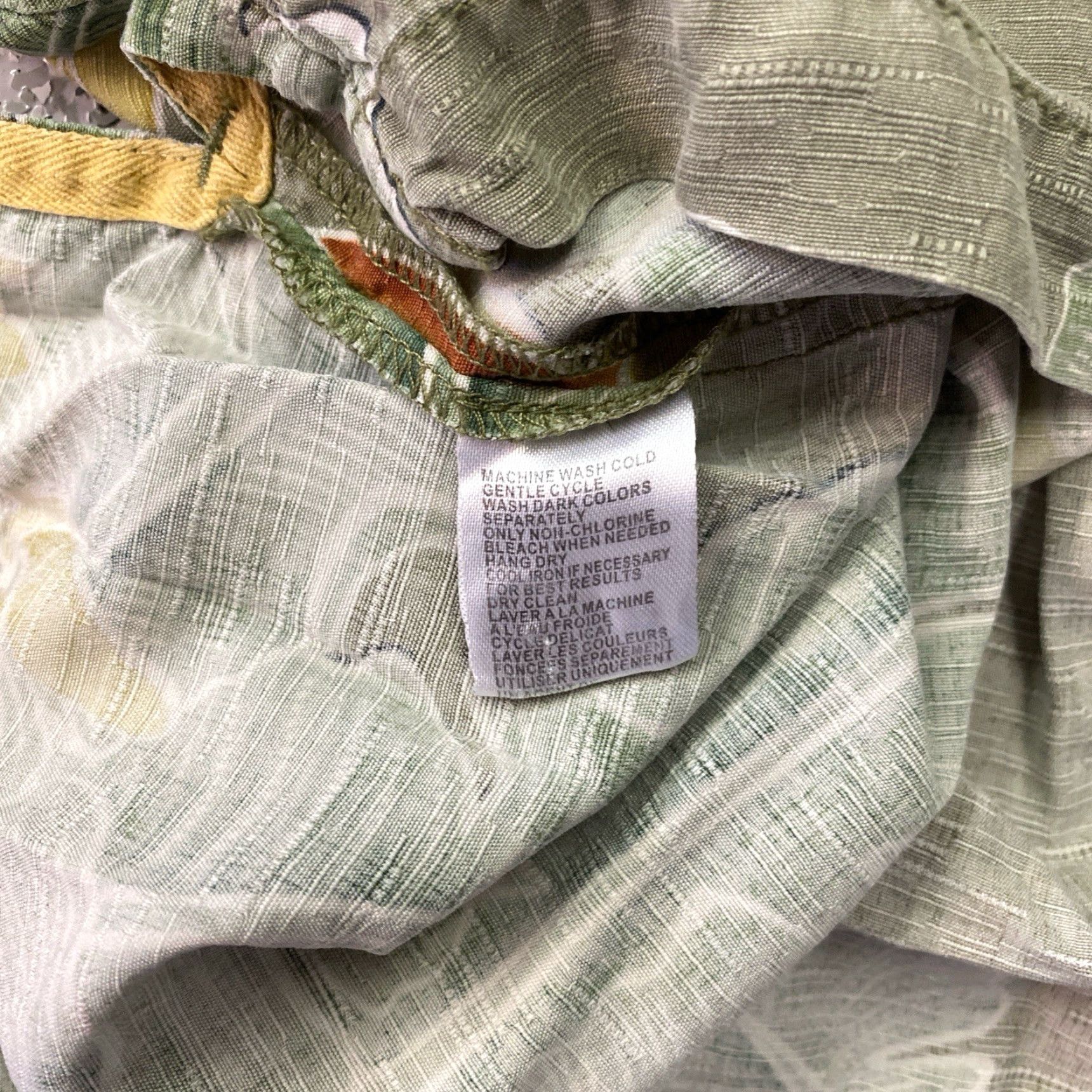 Tommy Bahama Tommy Bahama Silk Floral Palms Print Short Sleeve Camp Shirt Men XL Hawaiian Button-Up Collared Beach Tropical Casual Nautical Relaxed Size US XL / EU 56 / 4 - 4 Thumbnail