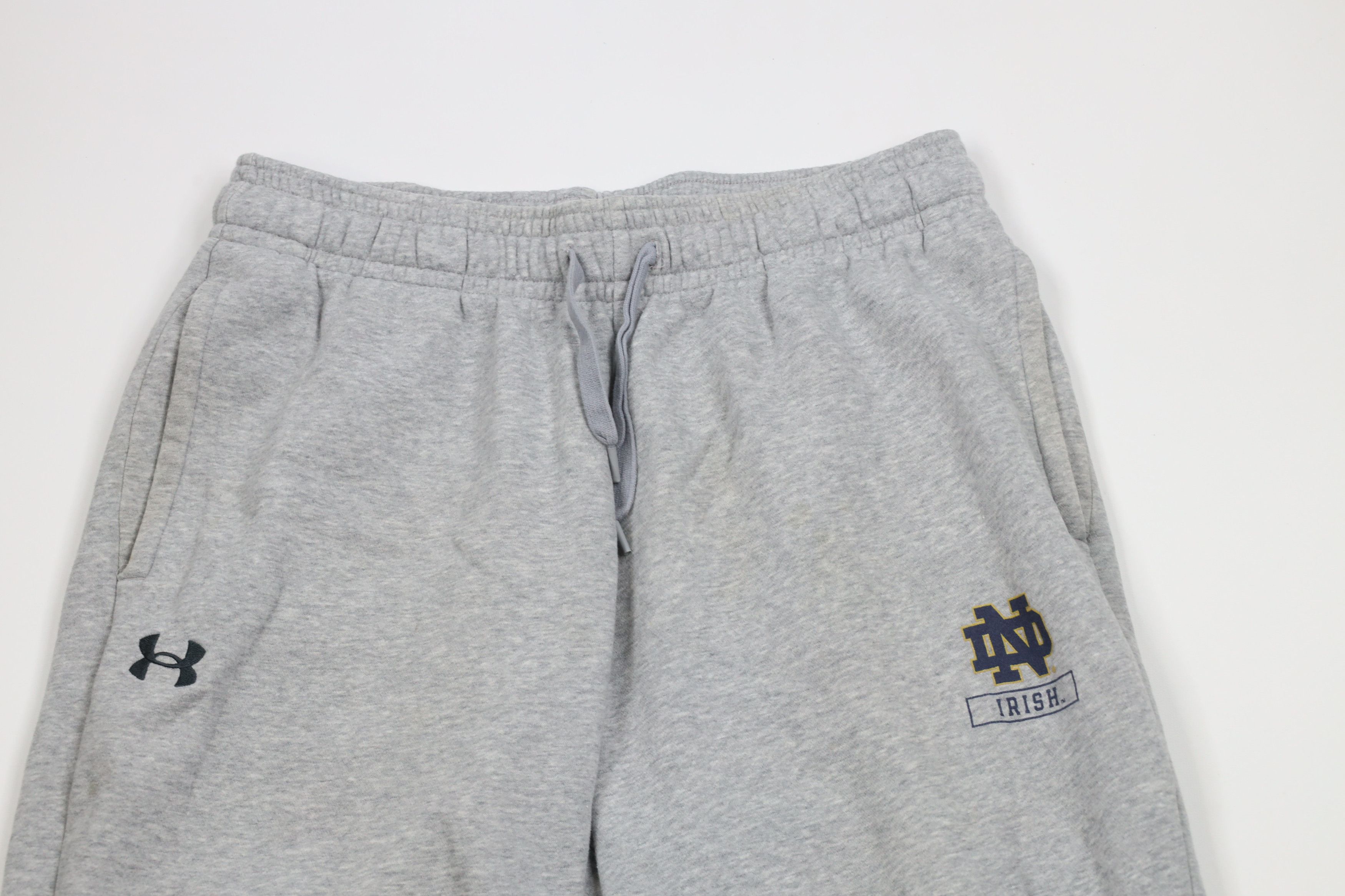 Under Armour × Vintage Under Armour Notre Dame University Tapered Leg Sweatpants Size US 36 / EU 52 - 2 Thumbnail