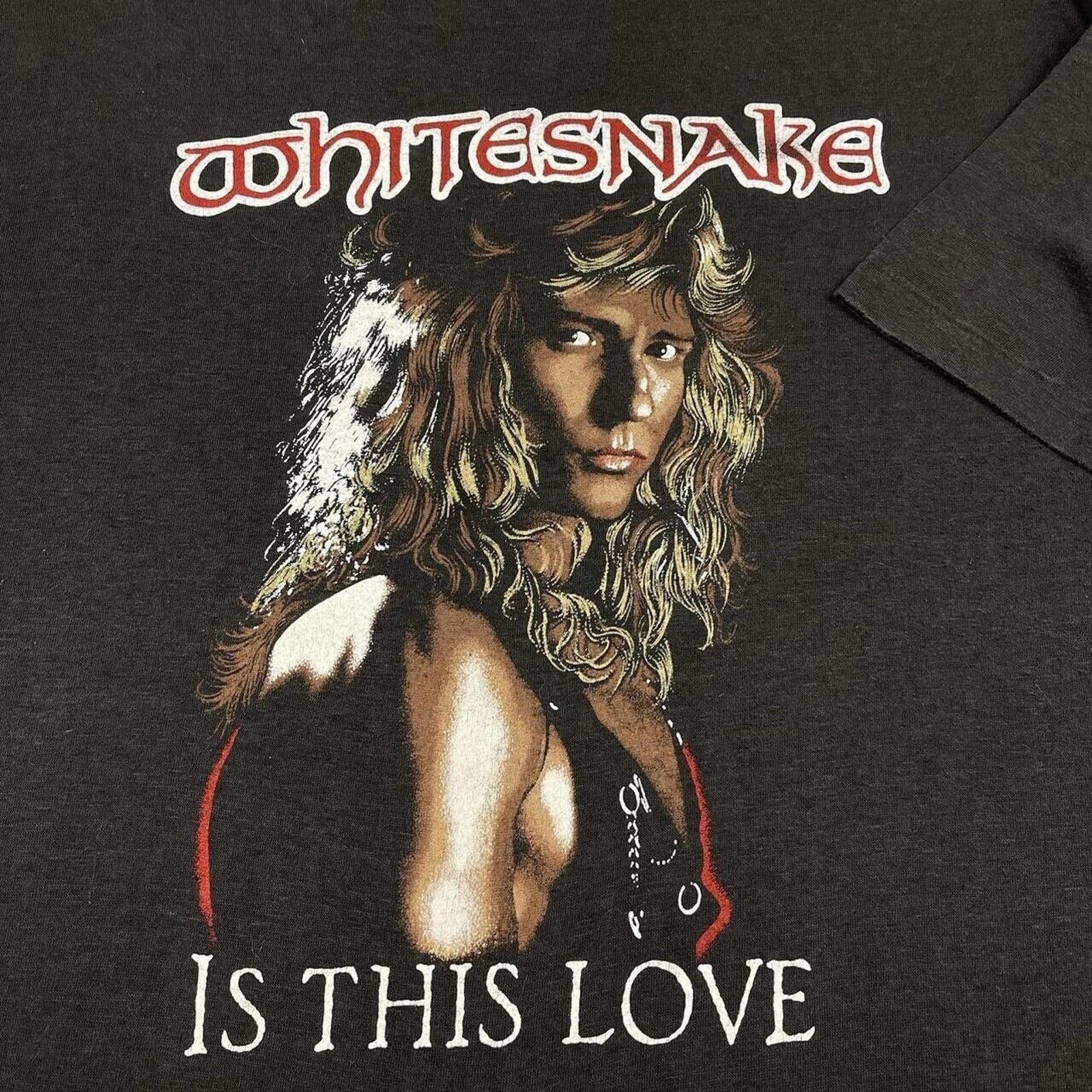 Other Vintage 1988 Whitesnake Is This Love Tour Concert Large 80s Size US L / EU 52-54 / 3 - 3 Thumbnail