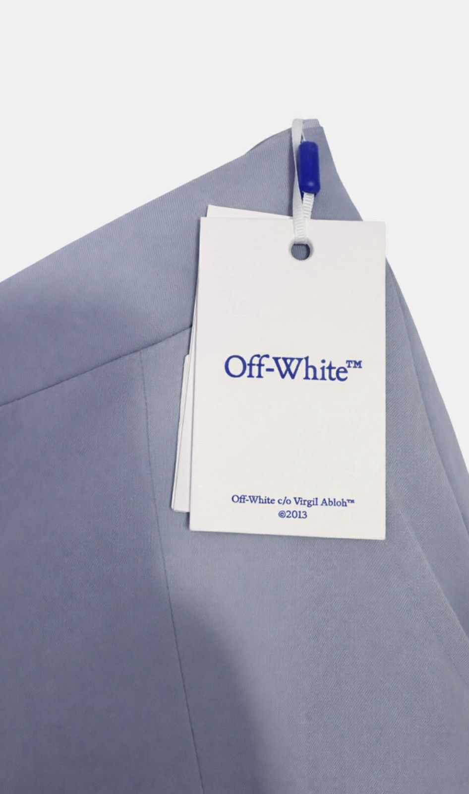 Off-White LIGHT BLUE WO BLEND BASIC SLIM PANT Size 26" / US 2 / IT 38 - 4 Thumbnail