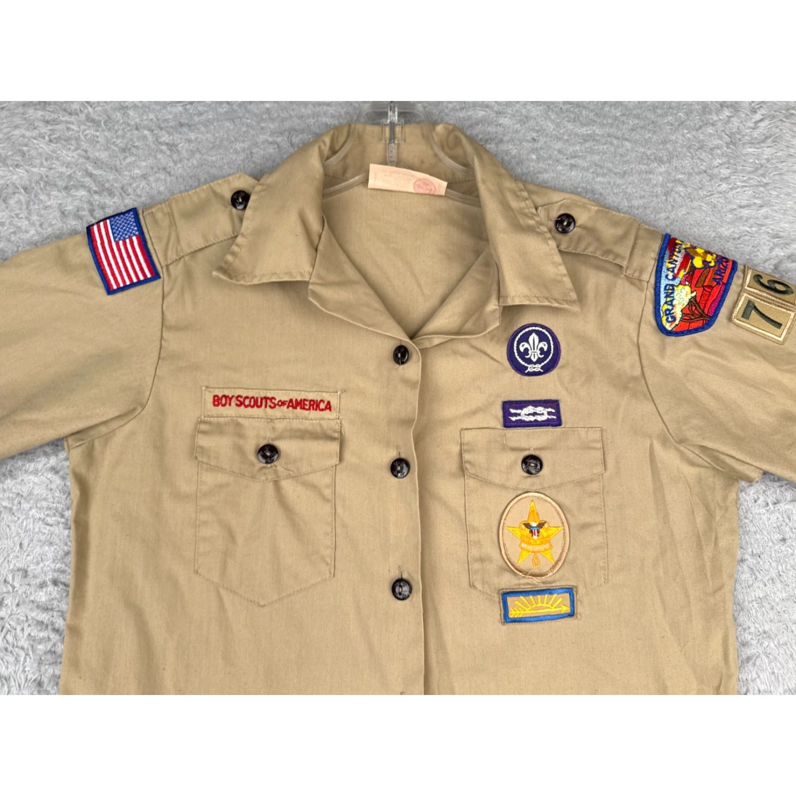 Vintage VINTAGE Boy Scouts of America Shirt Women Medium Beige Short Sleeve Arizona USA Adult M Beige Shirt Boys Scouts 90s Womens Size M / US 6-8 / IT 42-44 - 5 Thumbnail