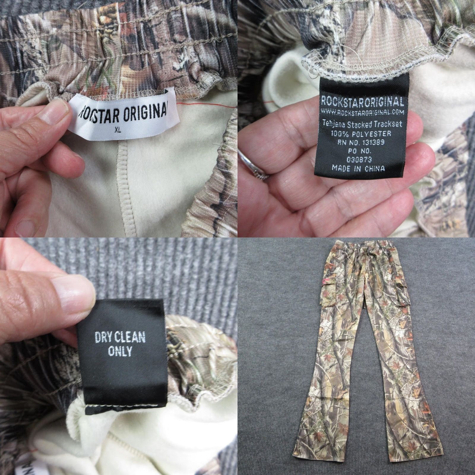 Vintage VINTAGE Rockstar Original Tracksuit Set Womens XL Tree Camo Hoodie Pants Unhemmed NWT Size XL / US 12-14 / IT 48-50 - 8 Thumbnail