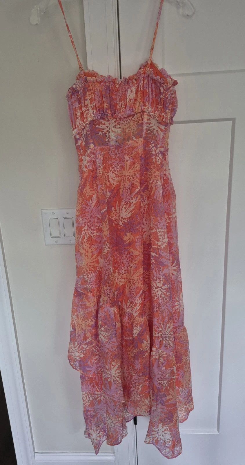 Ramy Brook Aya Guava Burnout Dress Colorful Party Prom Spring Summer Size XXS / US 00 / IT 34 - 3 Thumbnail
