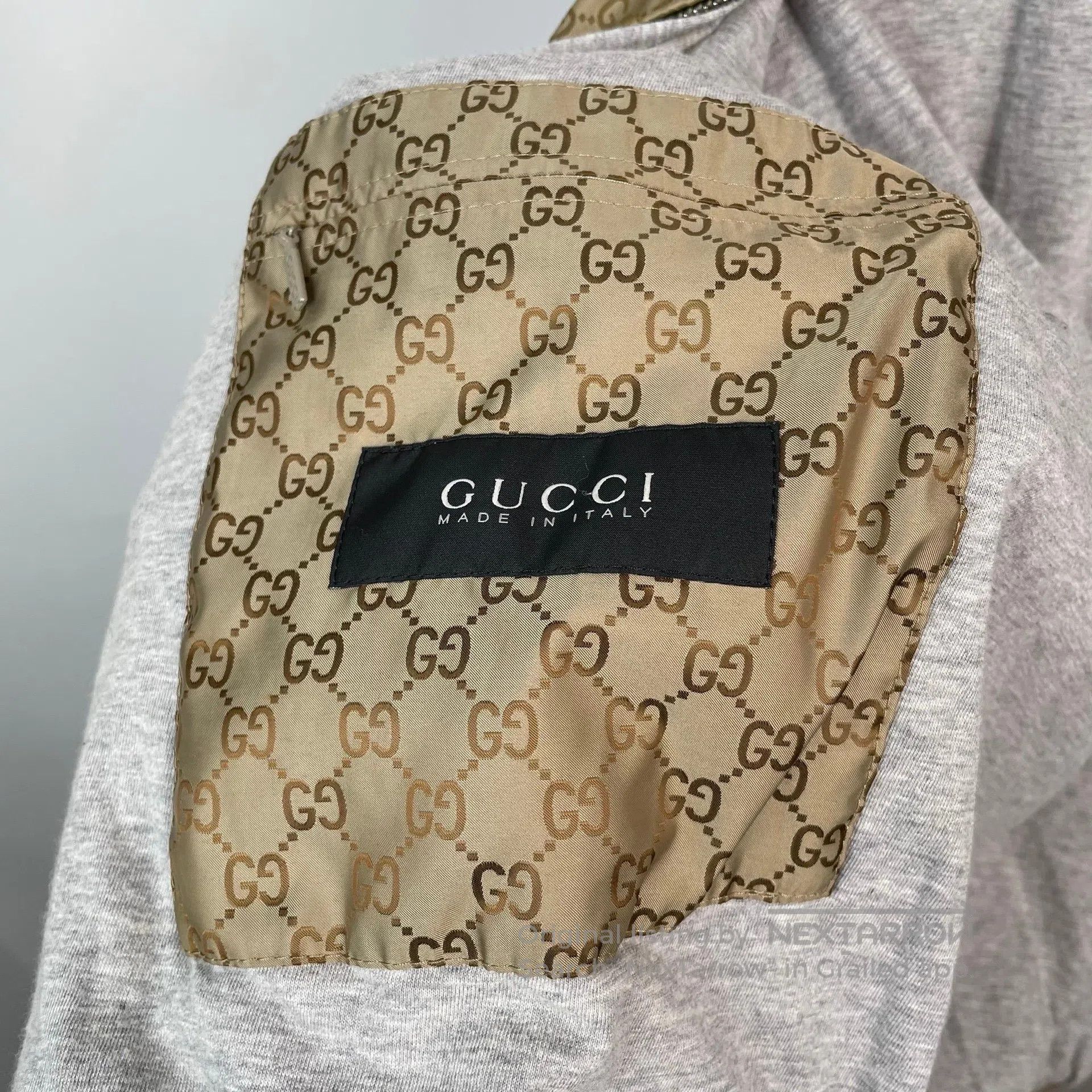 Gucci Guicci Gold brown double G full print logo jacket| Size US M / EU 48-50 / 2 - 6 Thumbnail
