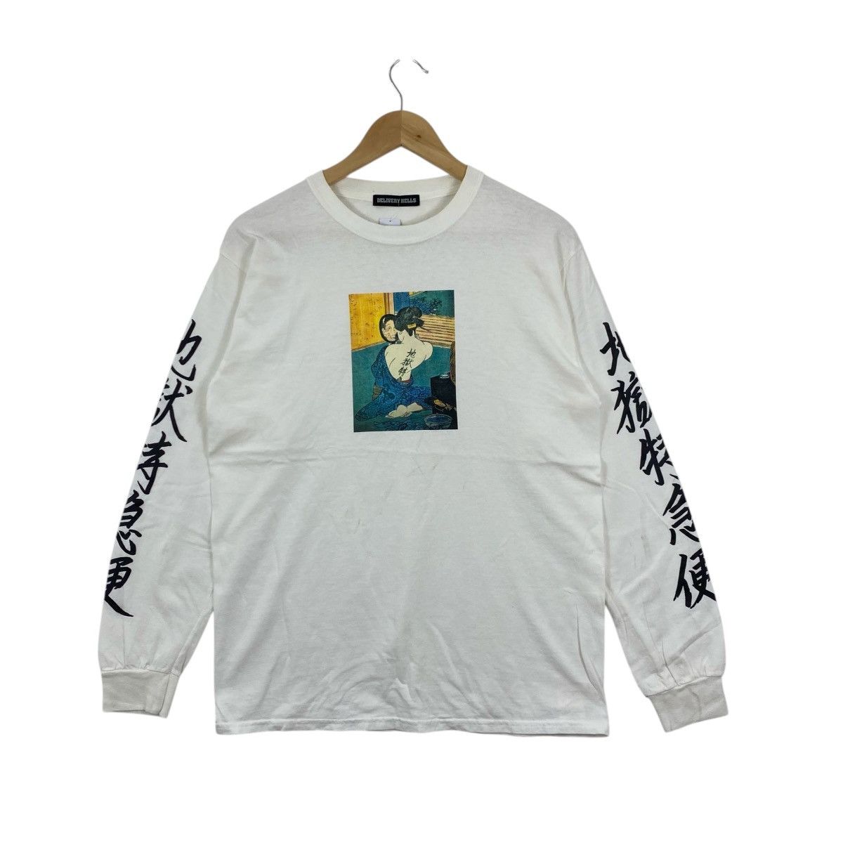 Flagstuff F-LAGSTUF-F Delivery Hells Geisha Tattoo L/S Tee M White Size US M / EU 48-50 / 2 - 1 Thumbnail