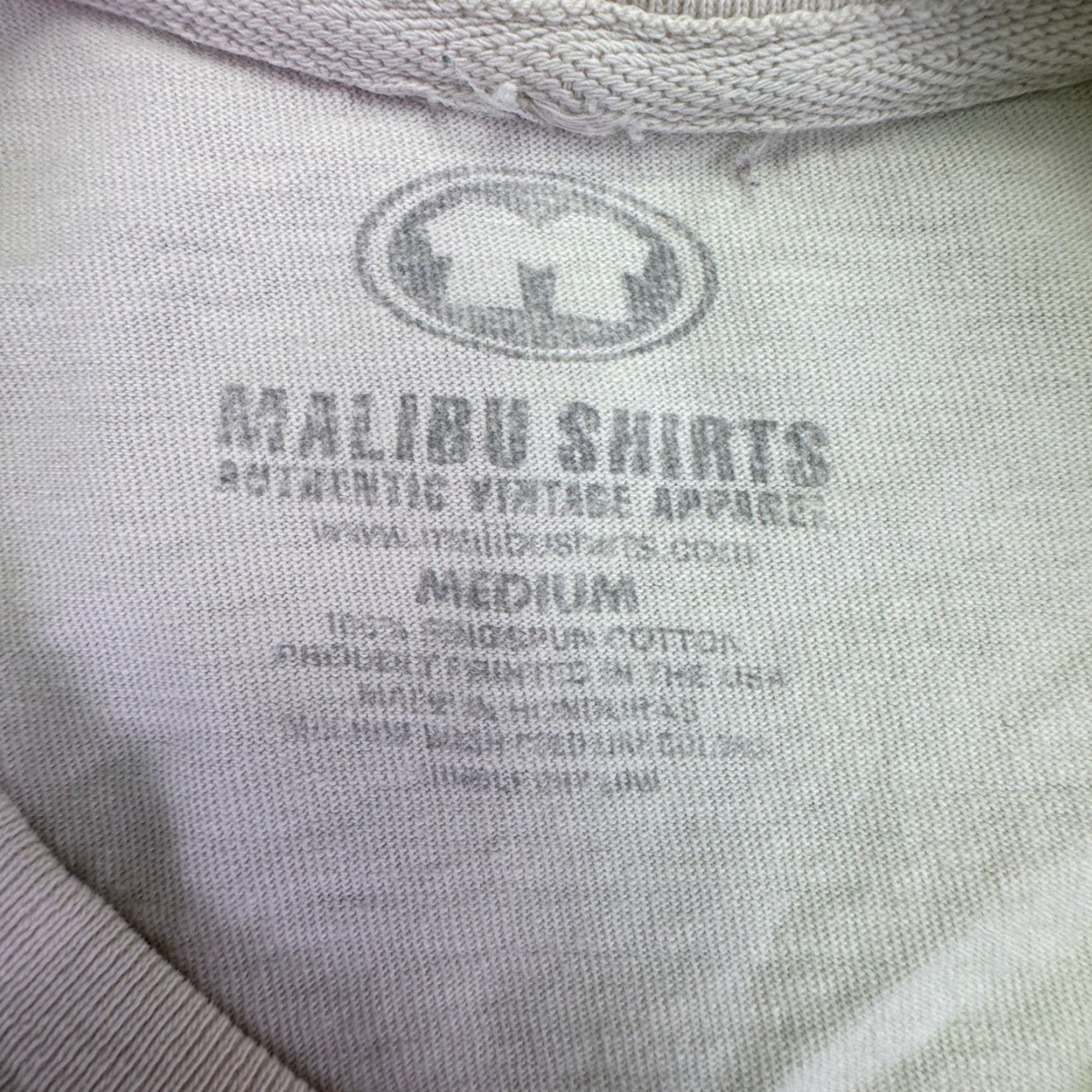 Rainbow VINTAGE Malibu Shirts T-Shirt Mens Adult Medium White Rainbow Hawaii Drive-In Graphic Tee Size US M / EU 48-50 / 2 - 6 Thumbnail