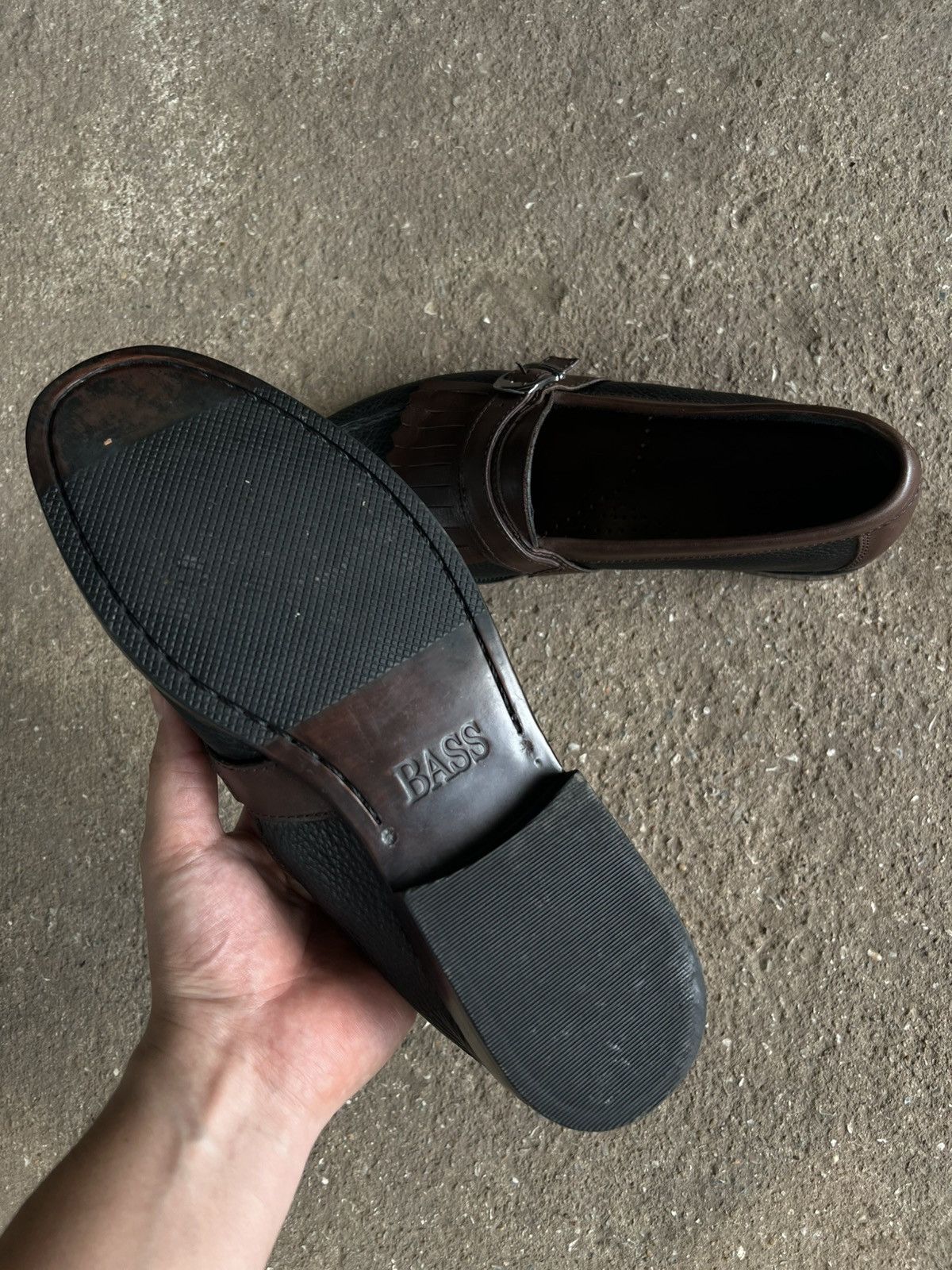 Bass Bass Black and Brown Loafers Size US 11 / EU 44 - 4 Thumbnail