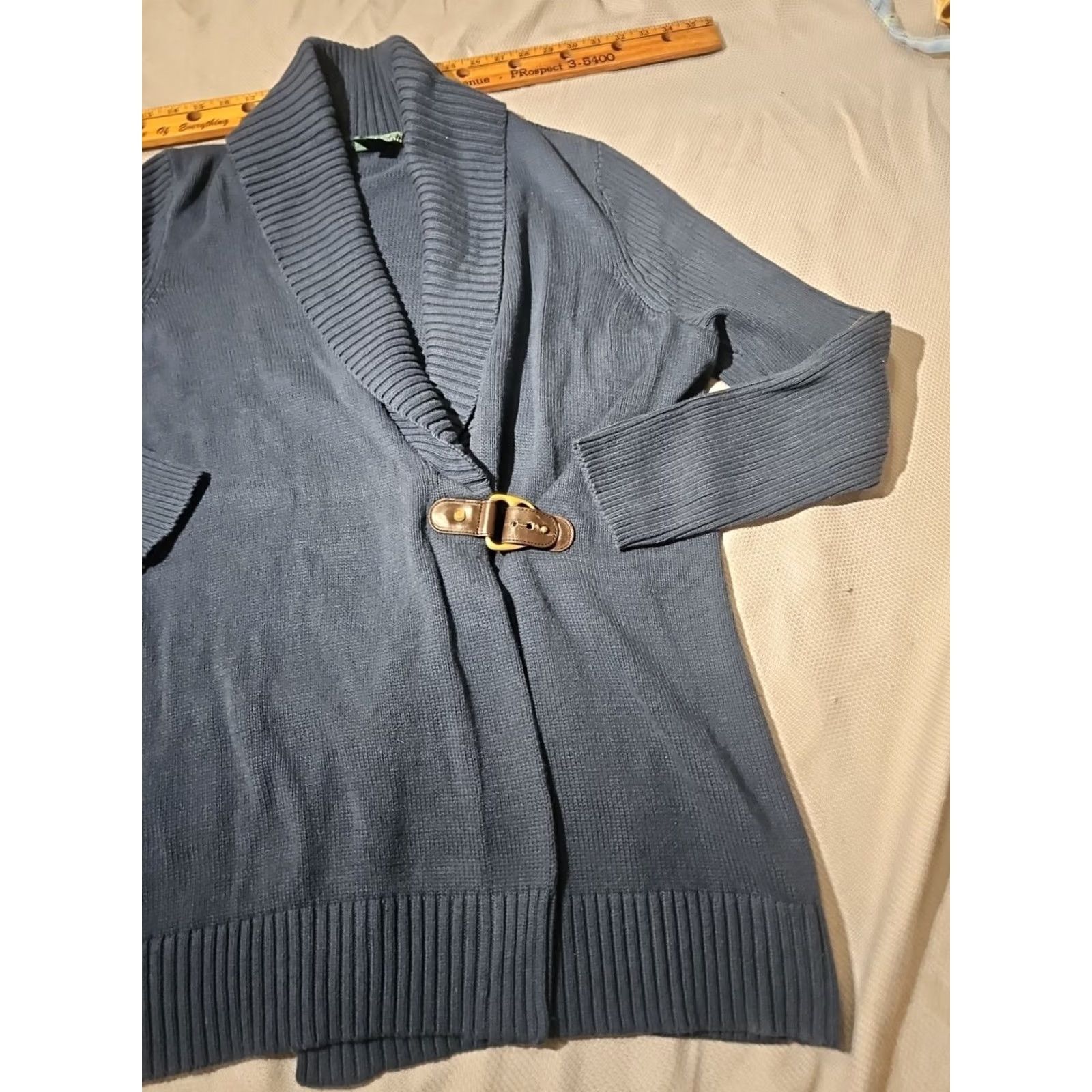 Ralph Lauren VINTAGE Lauren Ralph Lauren Sweater Womens Plus Size 2X Blue Buckle Cardigan Equestrian Size XXL / US 16-18 / IT 52-54 - 3 Thumbnail