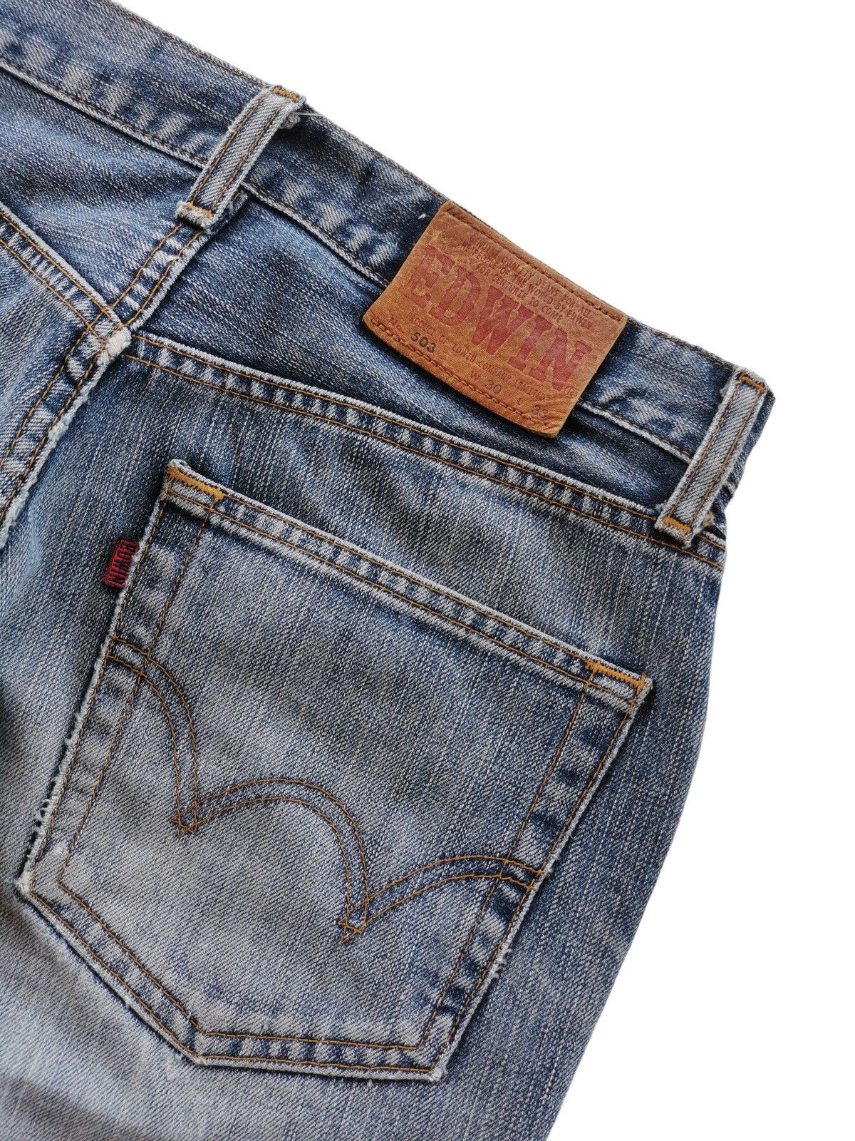 Edwin Edwin 503 Japan Distressed Worker Style Size 30x41 Size US 30 / EU 46 - 9 Thumbnail