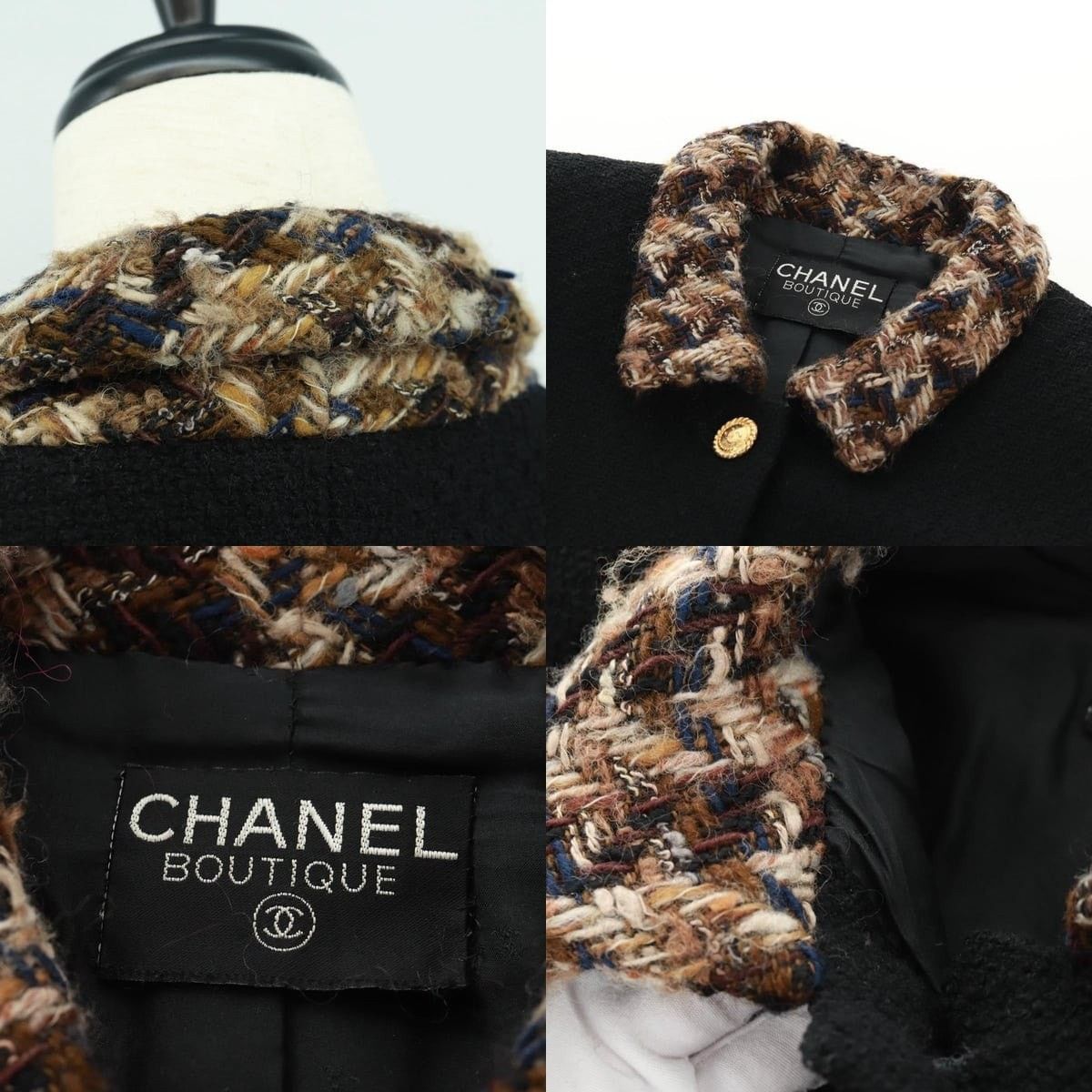Chanel Chanel Tweed Jacket CC Size US XXS / EU 40 - 4 Thumbnail