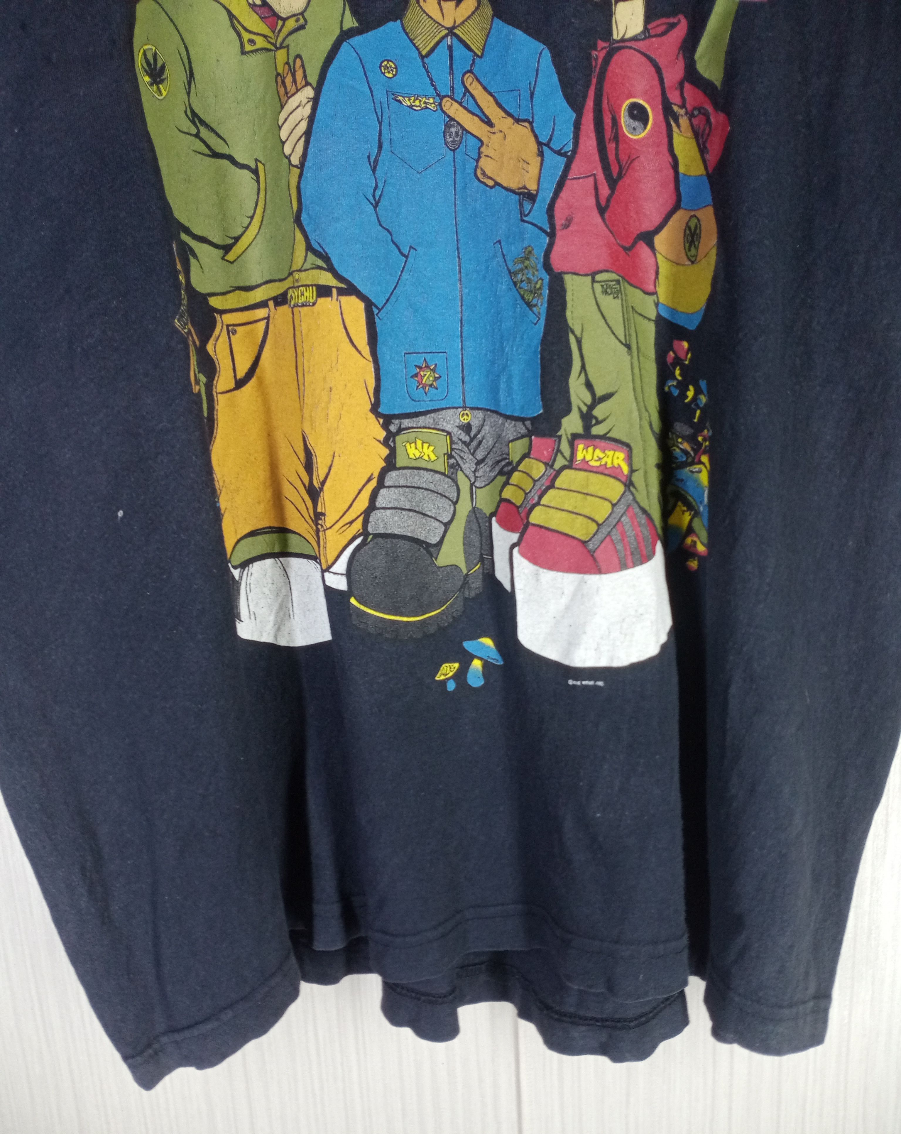 Rap Tees RARE VINTAGE KIK WEAR SKATE HIP HOP TSHIRT Size US XL / EU 56 / 4 - 5 Thumbnail