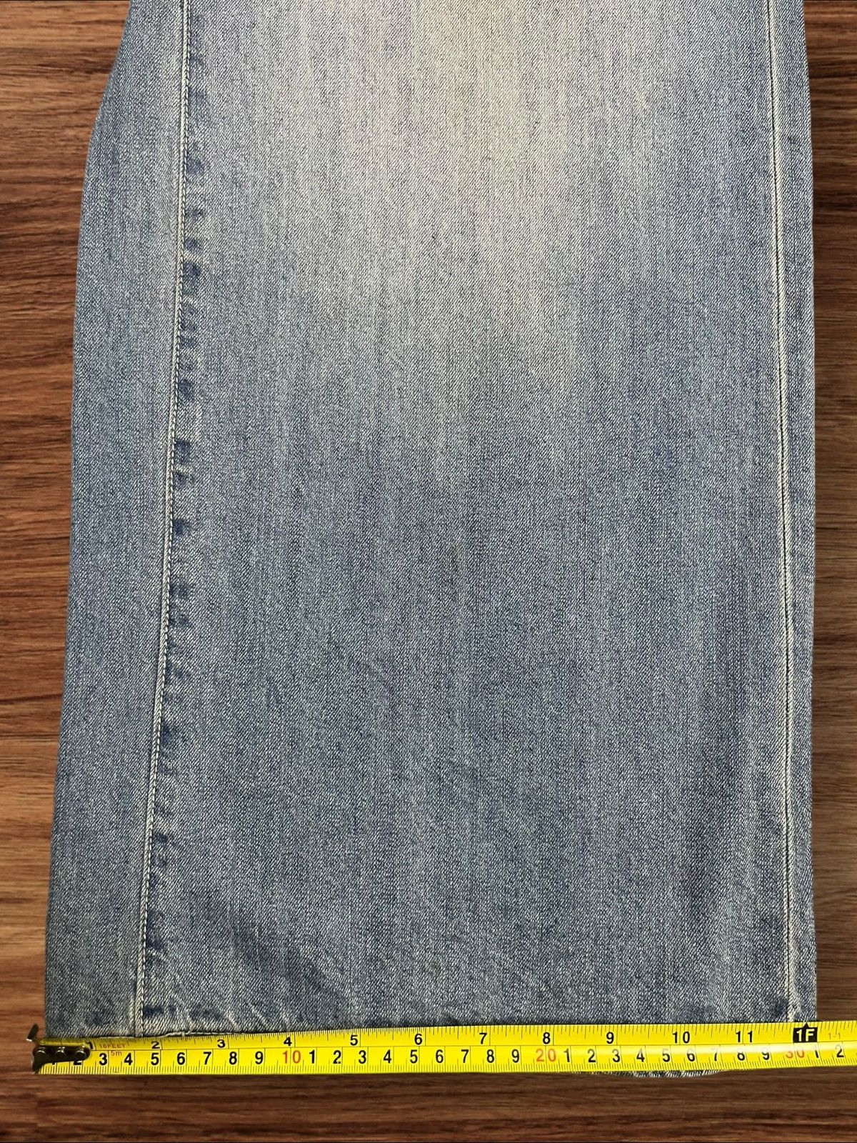 Japanese Brand Vintage Japanese Brand Blue Washed High Rise Wide Leg Jeans Size 26" / US 2 / IT 38 - 13 Thumbnail