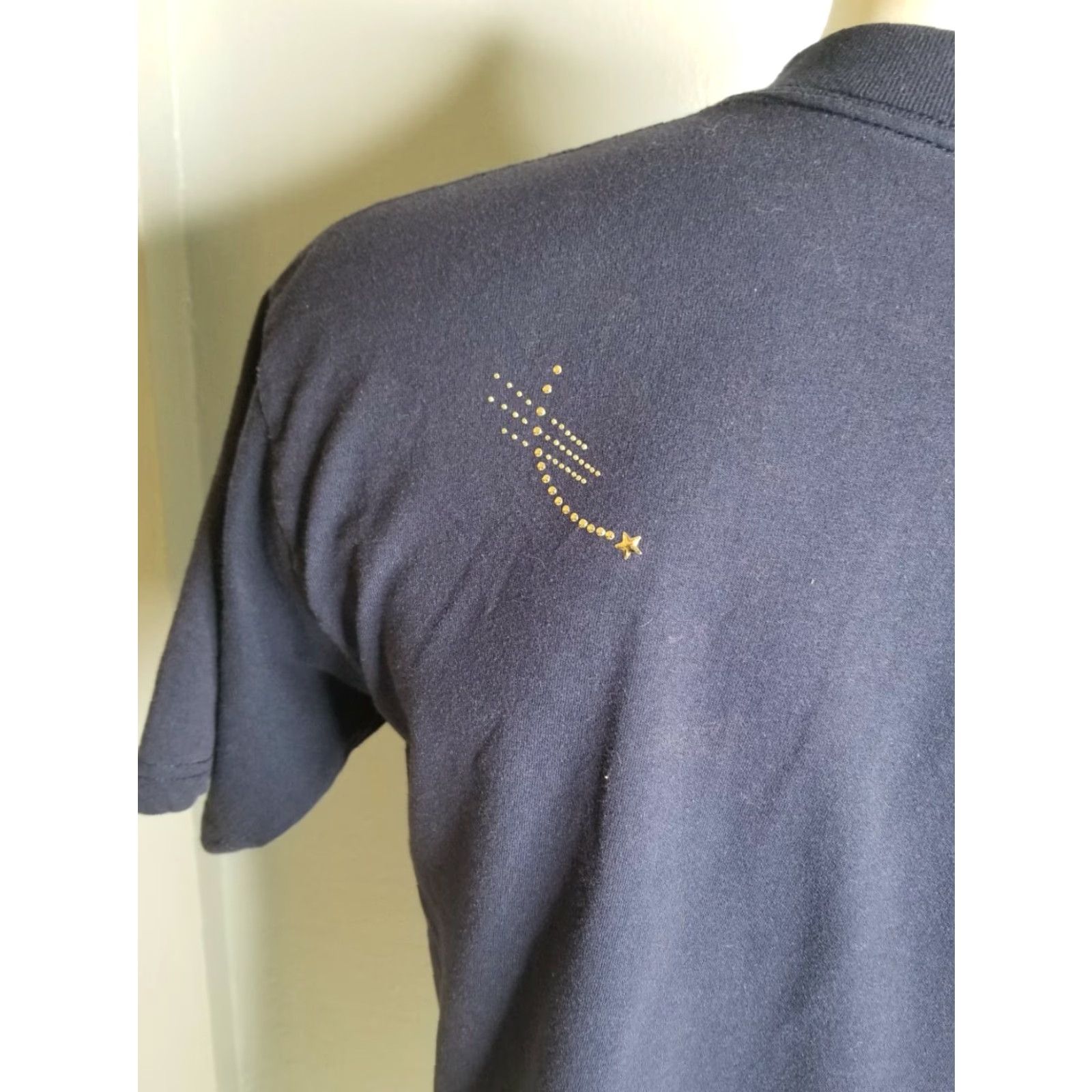 Gildan VINTAGE Mens L Michigan Studded Boat Souvenir Double Sided T-Shirt Blue Size US L / EU 52-54 / 3 - 4 Thumbnail