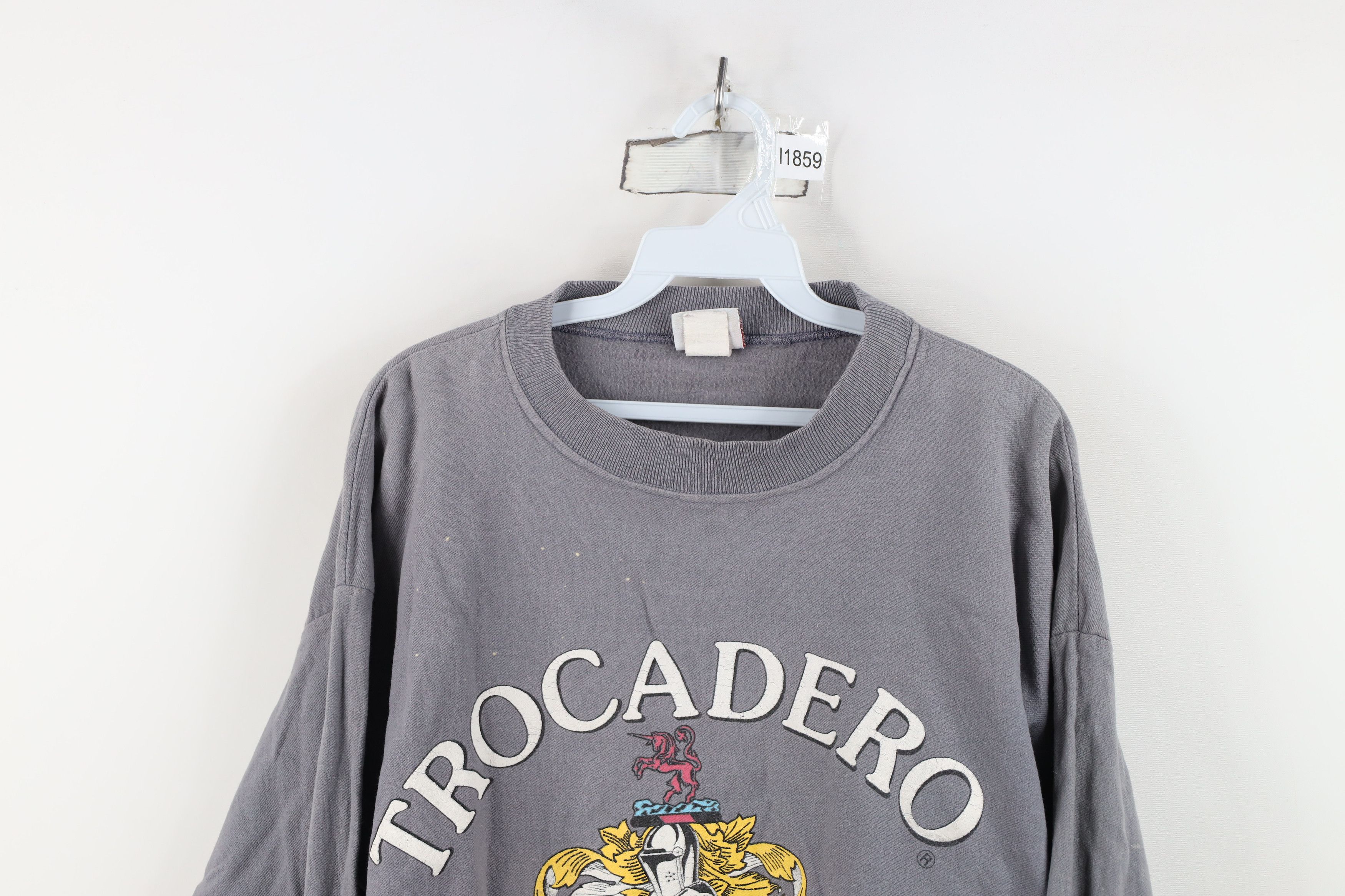 Vintage Vintage 90s Streetwear Paris Eiffel Tower Sweatshirt USA Size US S / EU 44-46 / 1 - 2 Thumbnail