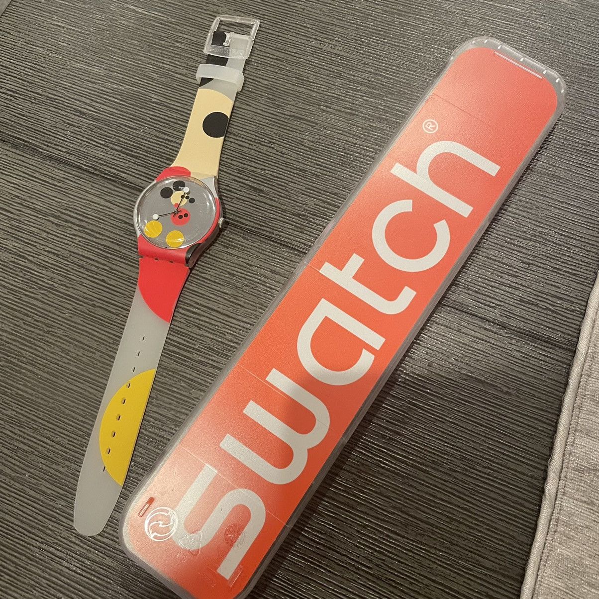 image of Disney x Swatch Damien Hirst Mickey in Red, Men's