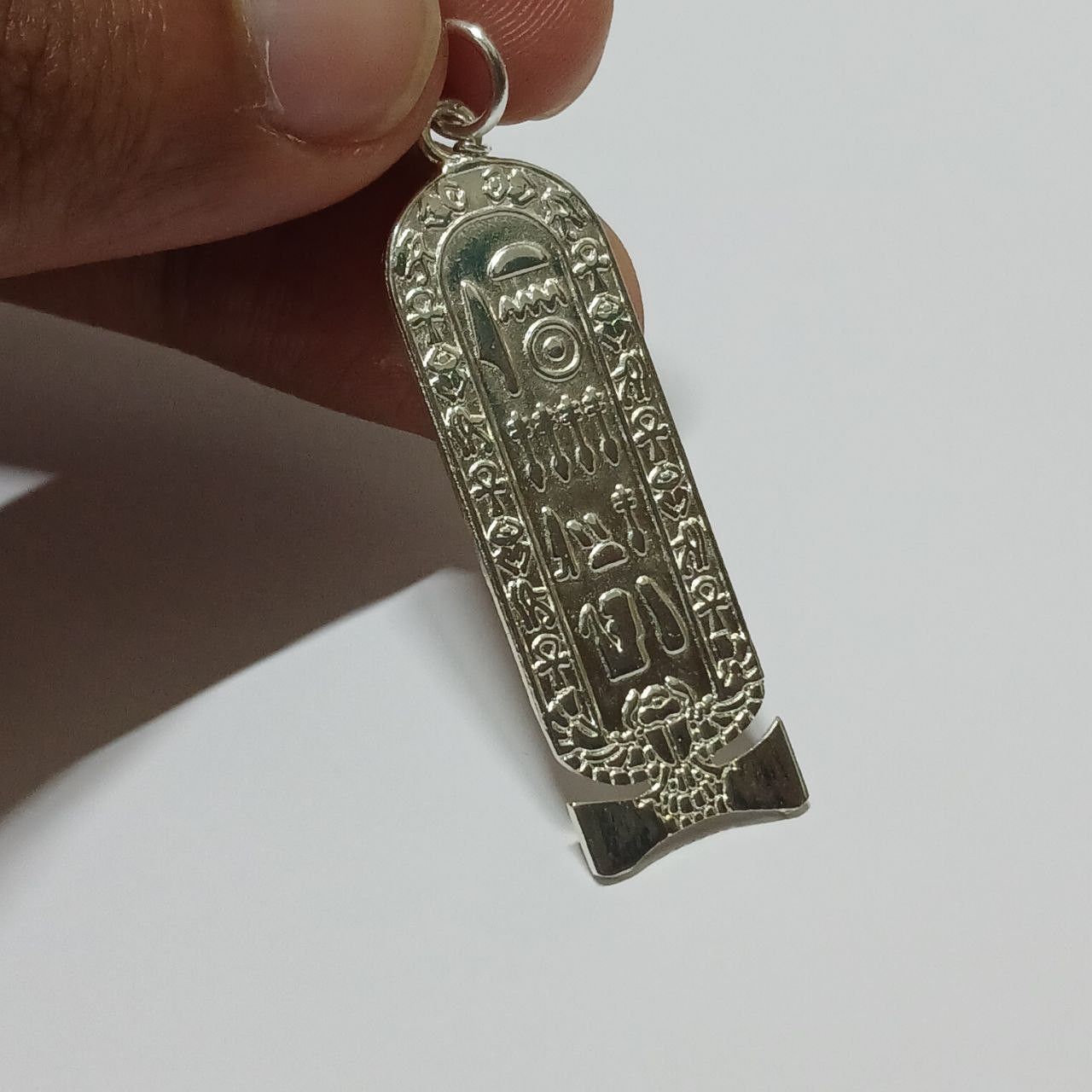 Other Silver-plated Egyptian cartouche pendant hieroglyphic design Size ONE SIZE - 2 Thumbnail