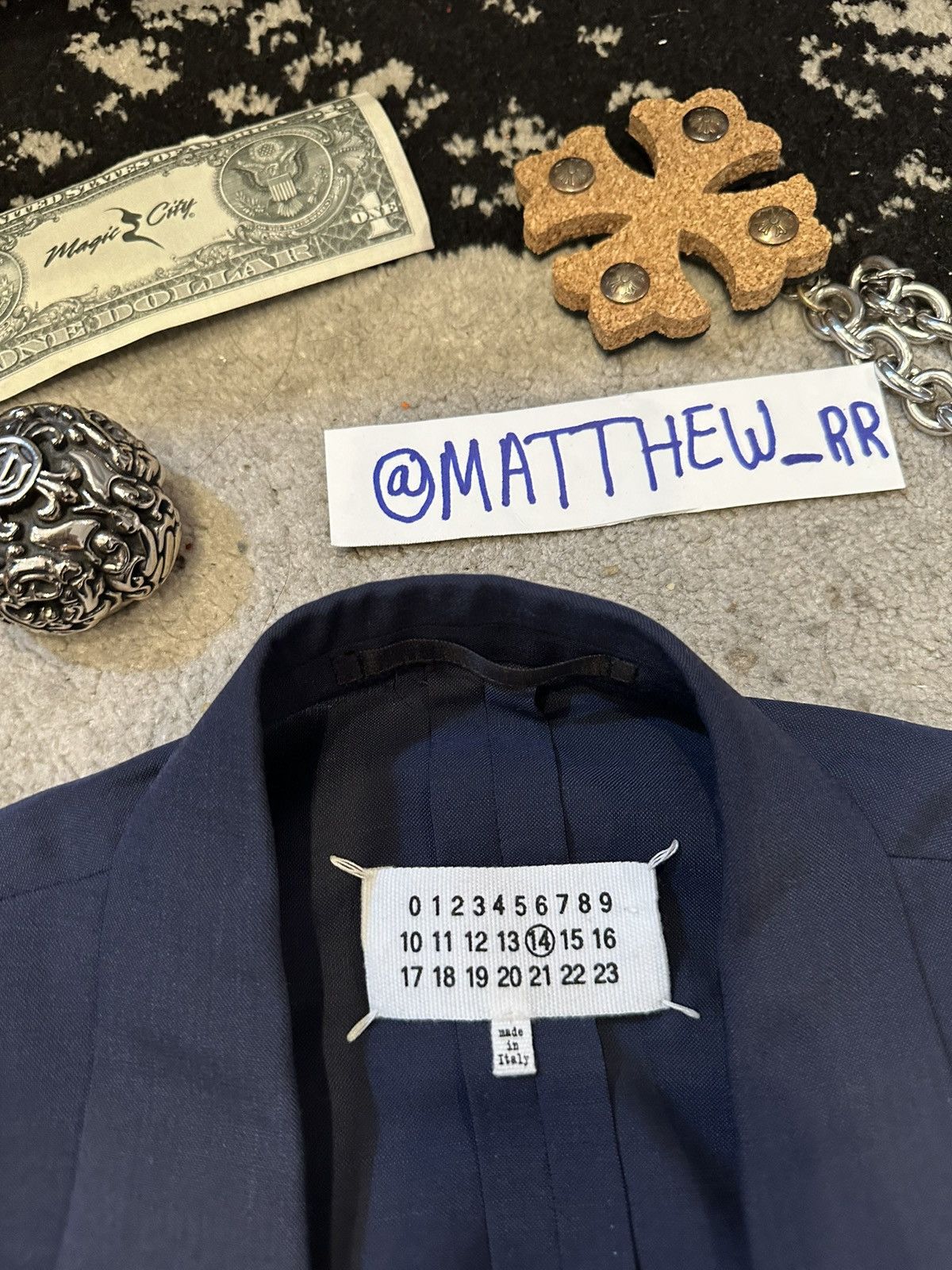 Maison Margiela Maison Margiela Blue Linen Suit Size 36S - 3 Thumbnail