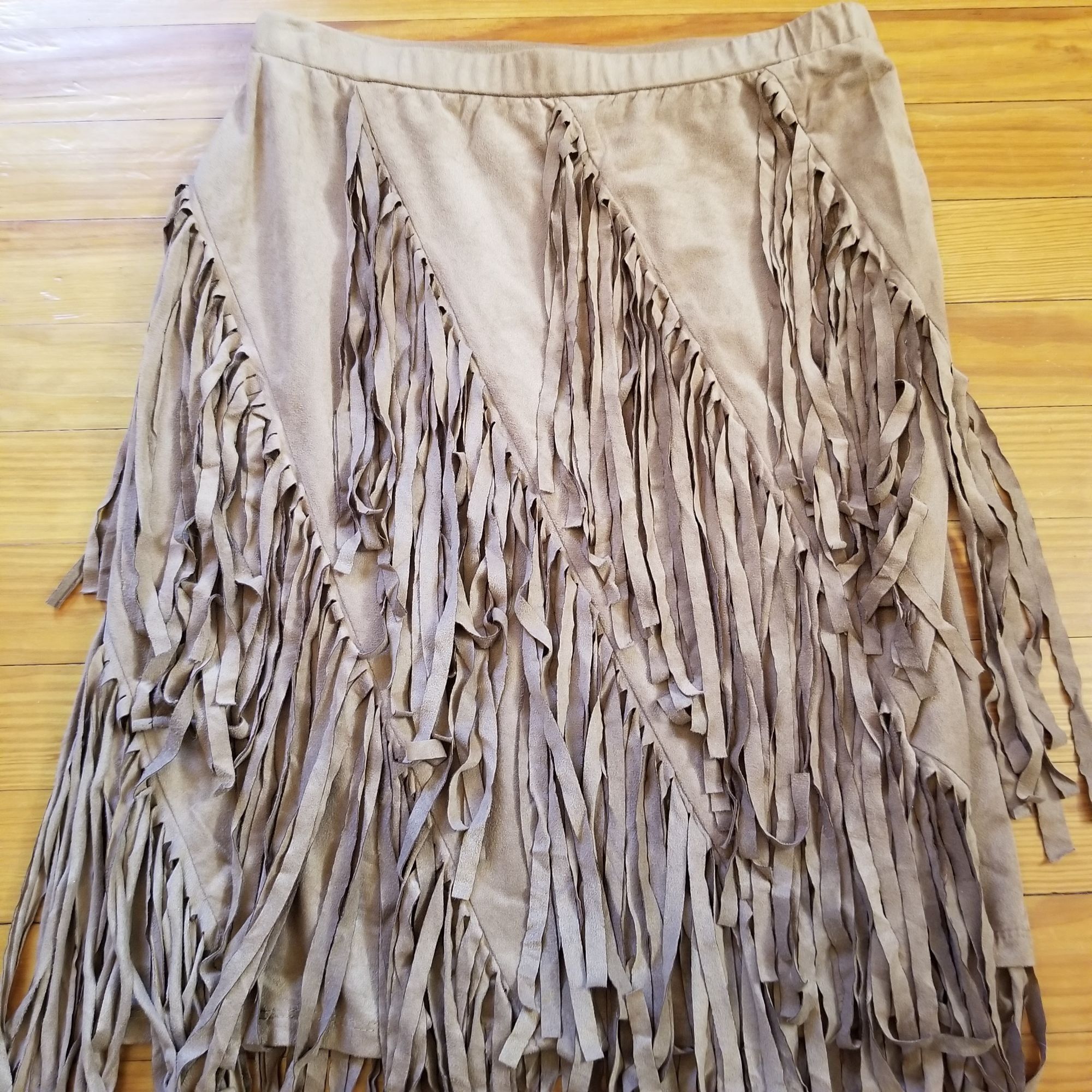 Wrangler Wrangler S Brown Fringe Western Skirt Cowgirl Cosplay Costum Size 28" / US 6 / IT 42 - 5 Thumbnail
