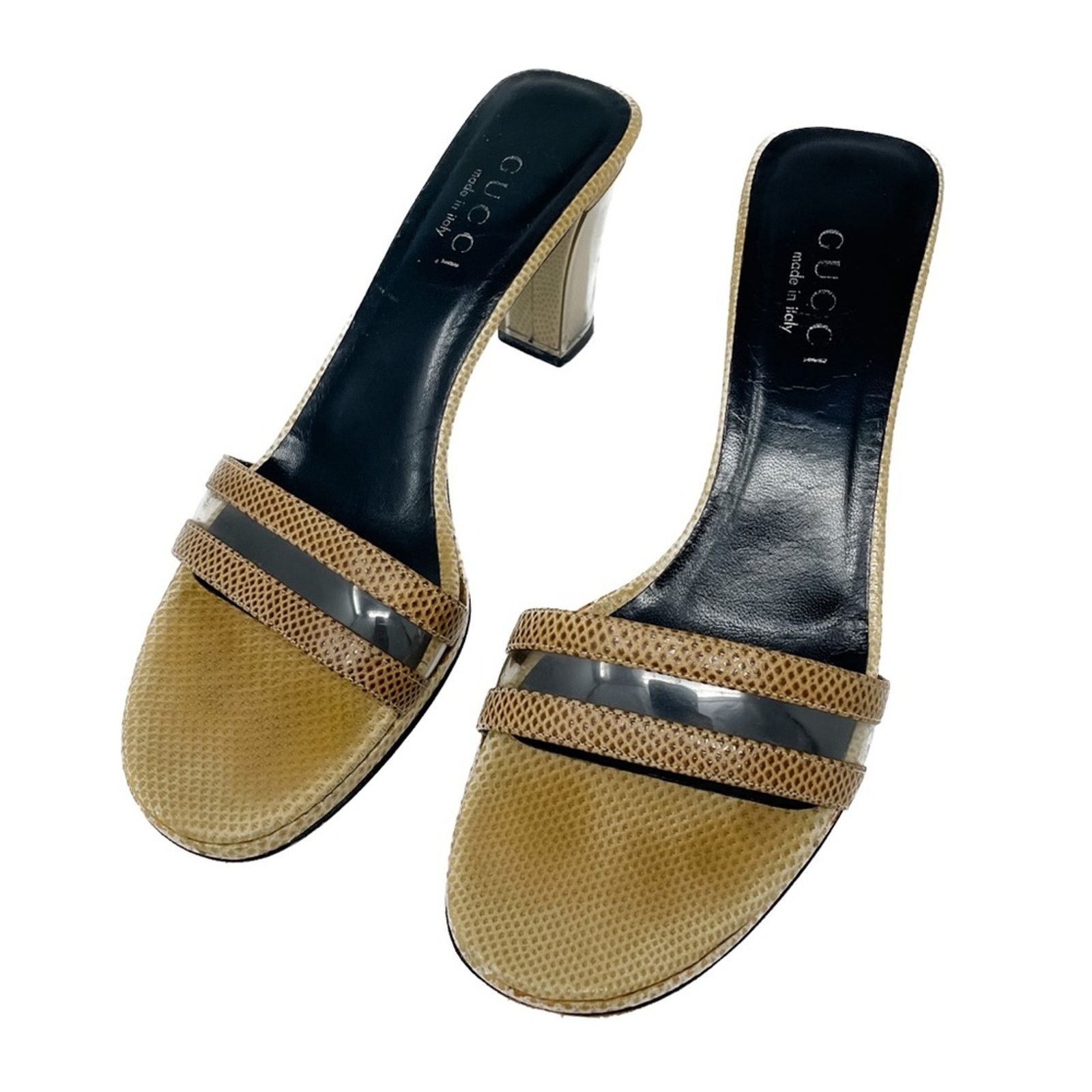 Gucci Gucci Vintage PVC Block Heel 90s/Y2K Slide Sandals size 7.5 Size US 7.5 / IT 37.5 - 14 Thumbnail