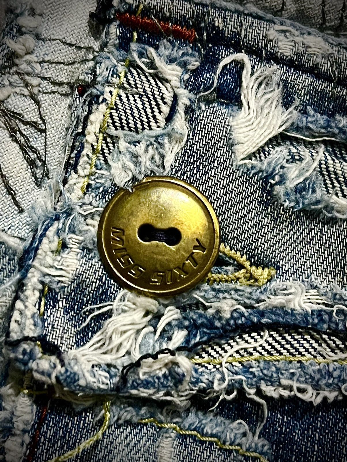 Vintage Vintage Miss Sixty Distressed Denim Jeans LGB Style Size US 29 - 15 Thumbnail