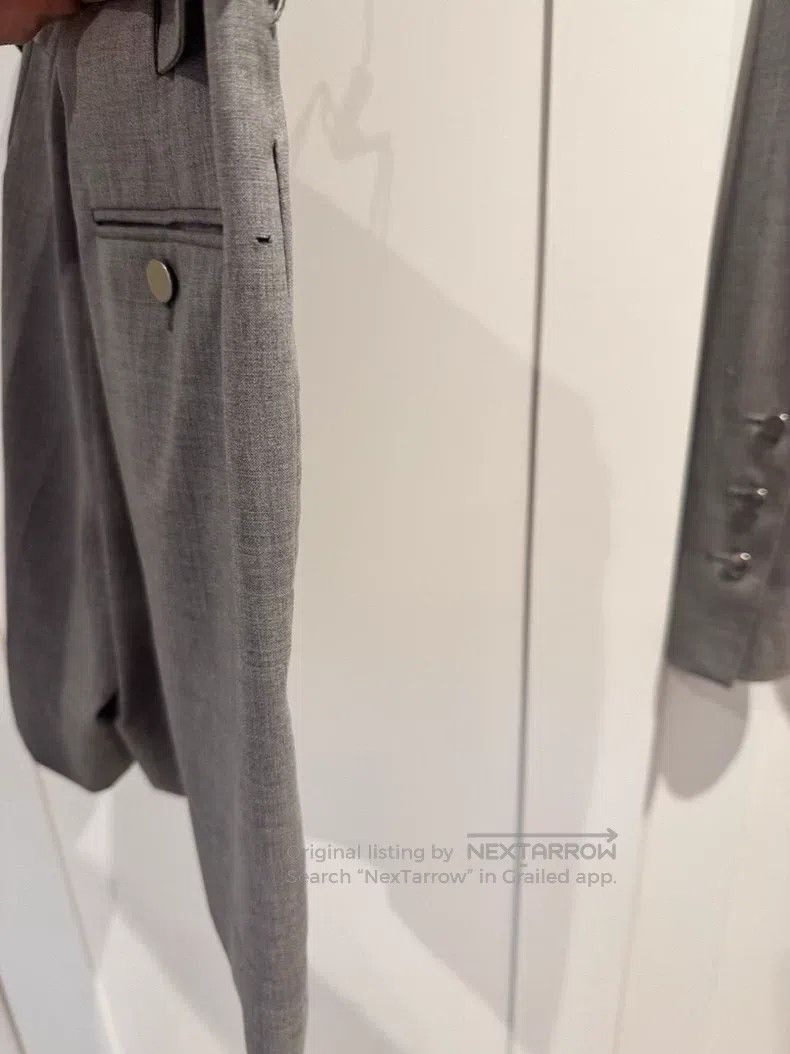 Vivienne Westwood Vivienne Westwood Gray Collarless Business Suit Size S / US 4 / IT 40 - 9 Thumbnail