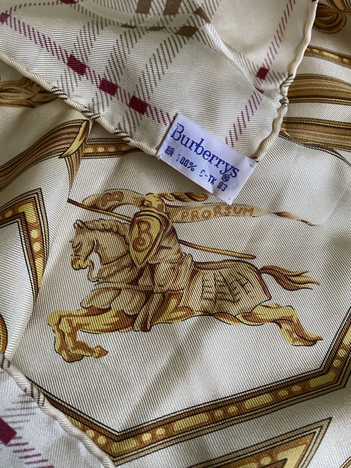 Burberry Vintage Burberrys silk scarf Size ONE SIZE - 6 Thumbnail