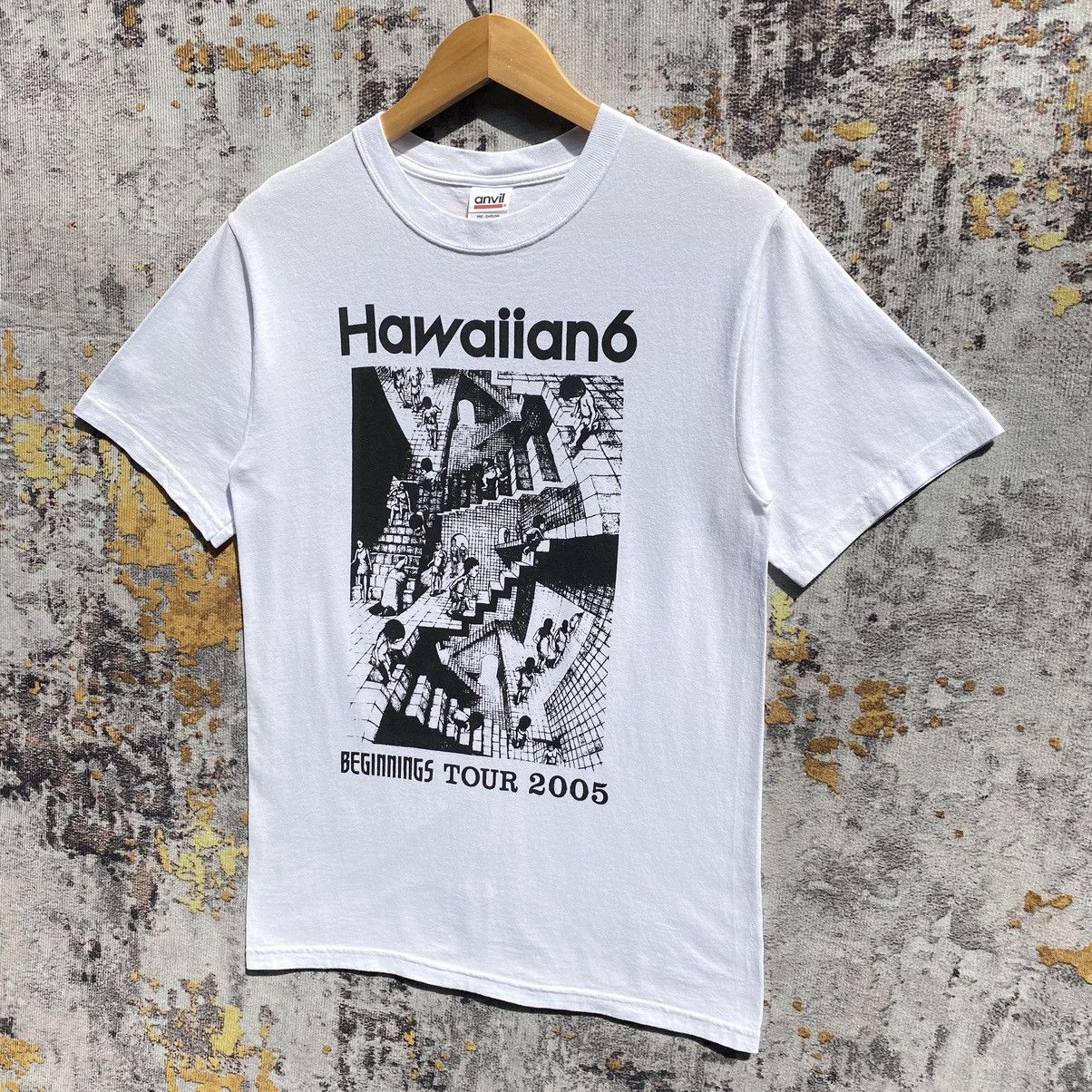Band Tees Vintage Hawaiian 6 Band Tee Japan Hardcore Punk Rock Genre Size US S / EU 44-46 / 1 - 3 Thumbnail
