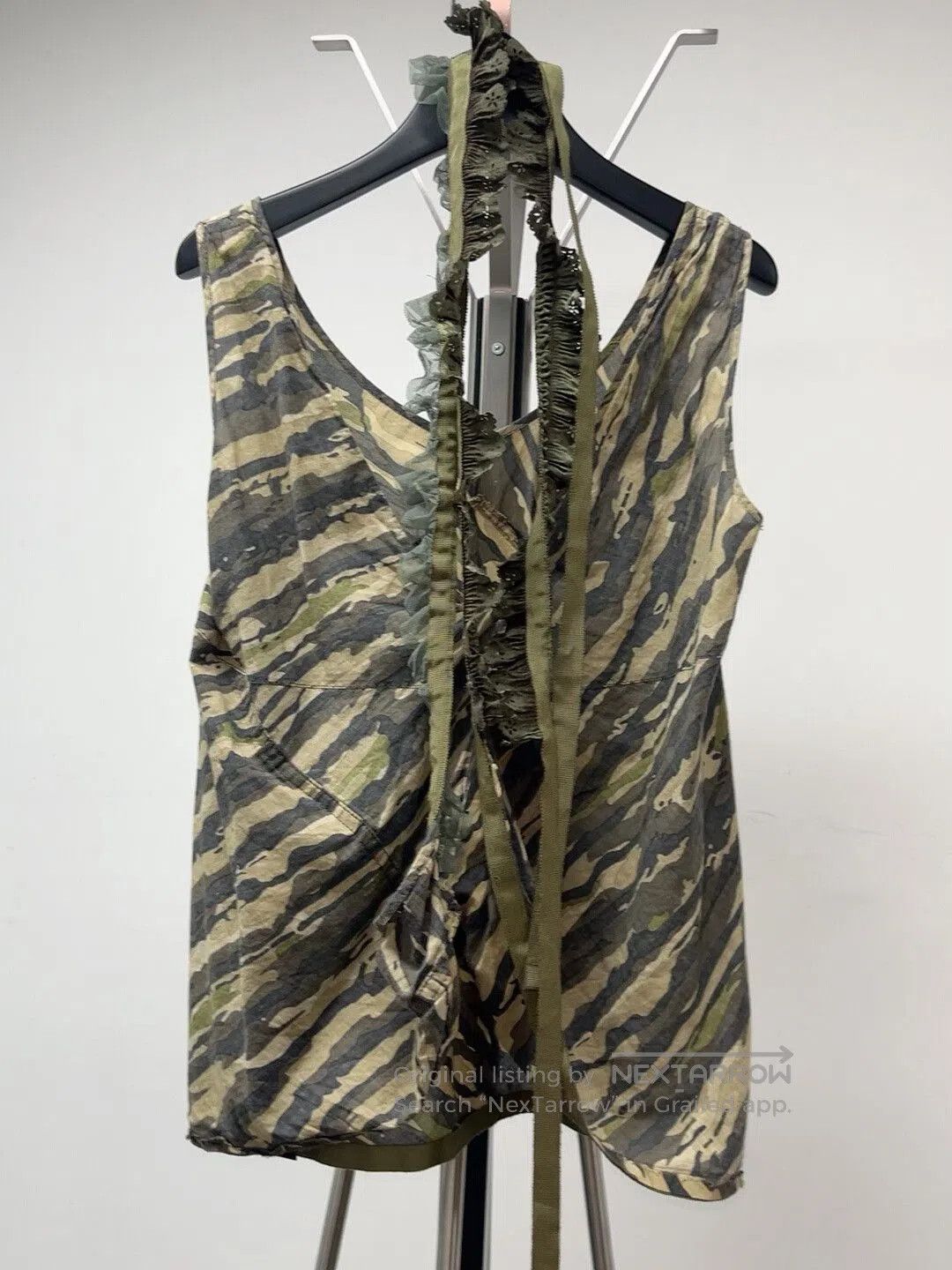 Junya Watanabe Junya Watanabe Camouflage Lace Tank Top. Size S / US 4 / IT 40 - 4 Thumbnail