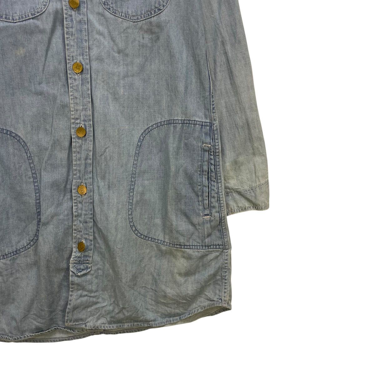 Lee 💥Vintage Lee Chambray Dress Jacket Size M / US 6-8 / IT 42-44 - 5 Thumbnail