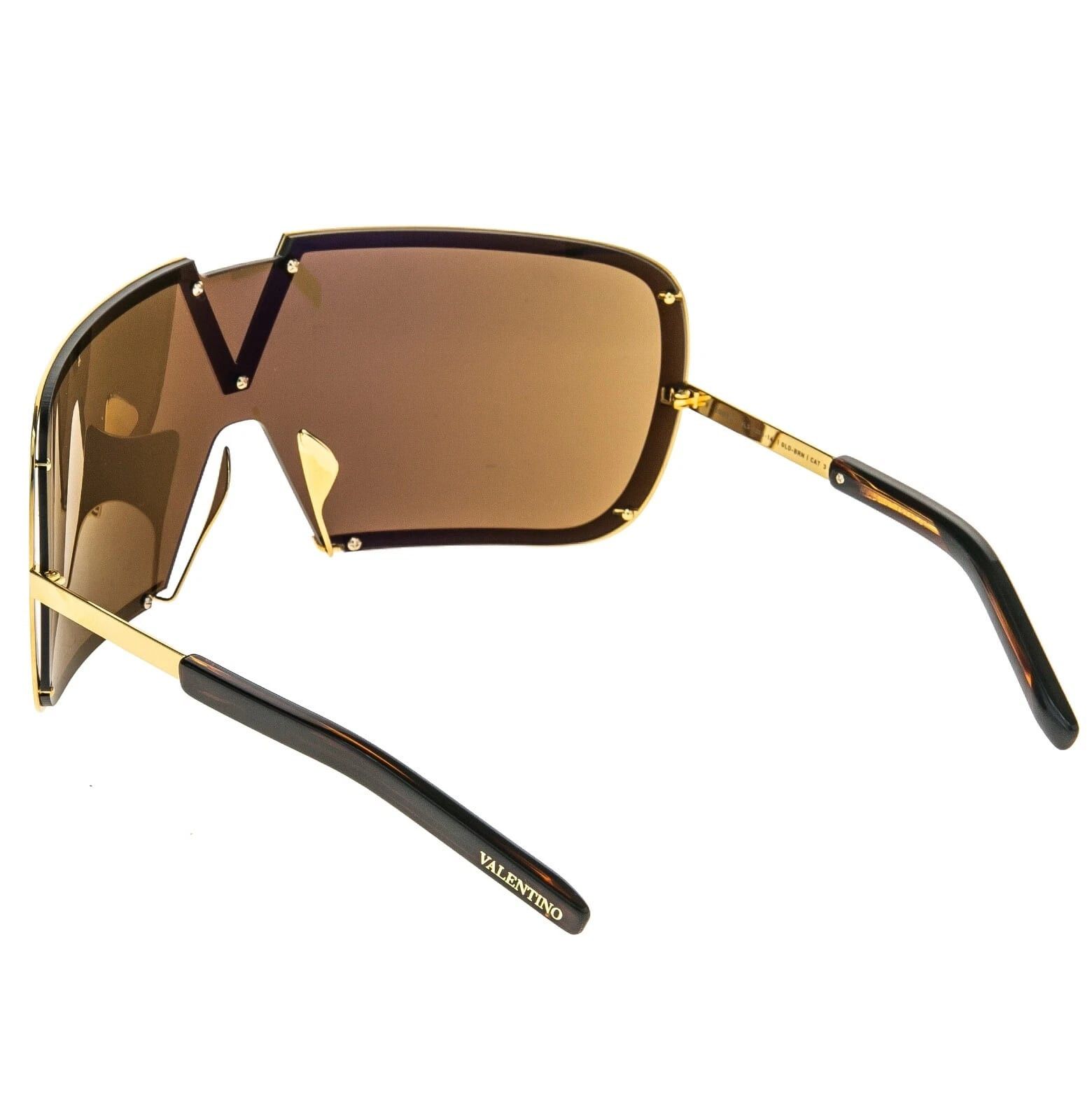 Valentino VALENTINO V Romask VLS120 Gold Titanium Brown Mask VLS 120B Size ONE SIZE - 3 Thumbnail