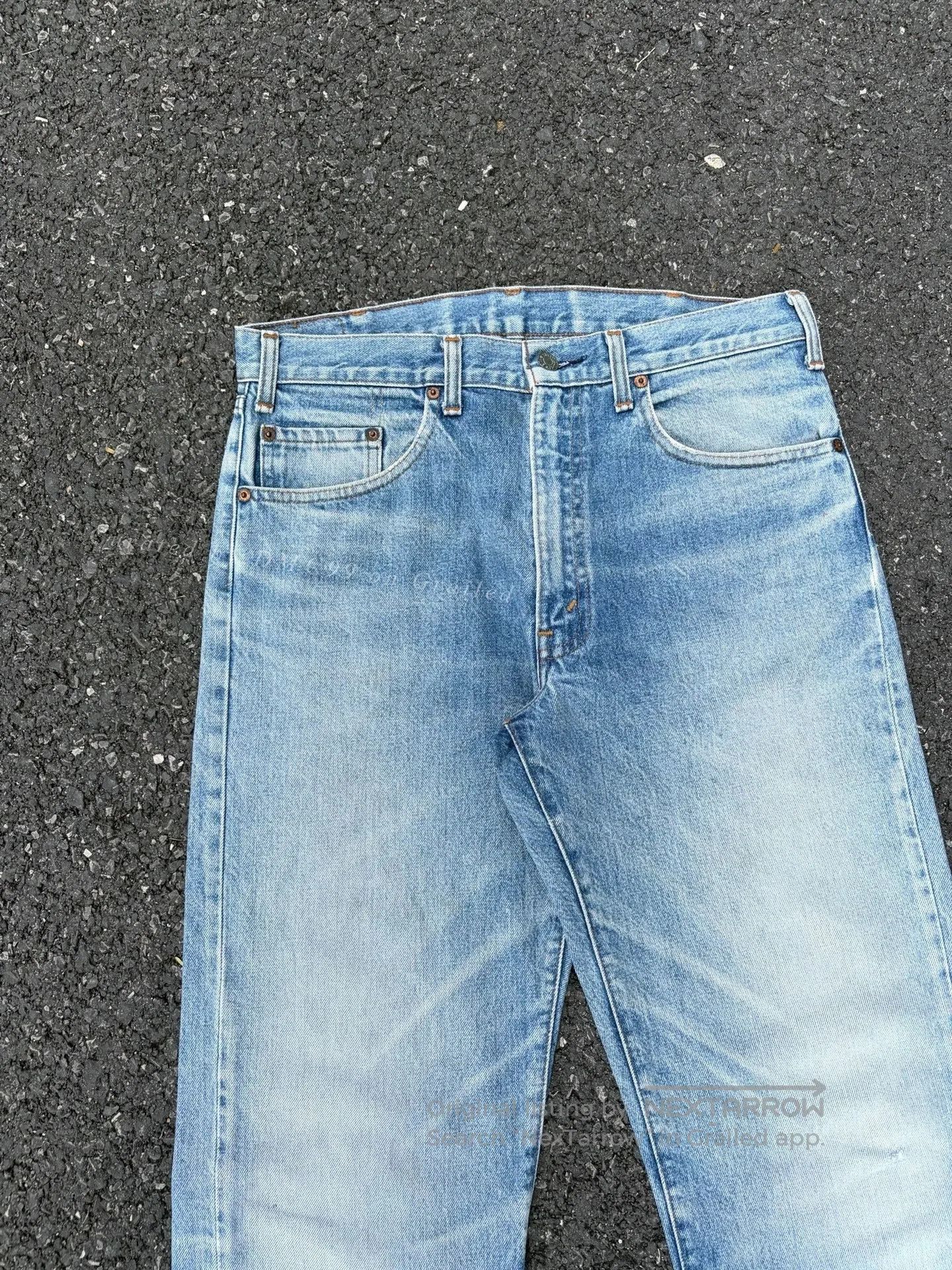 Vintage Vintage Levis 502 90s Blue Jeans. Size US 32 / EU 48 - 3 Thumbnail