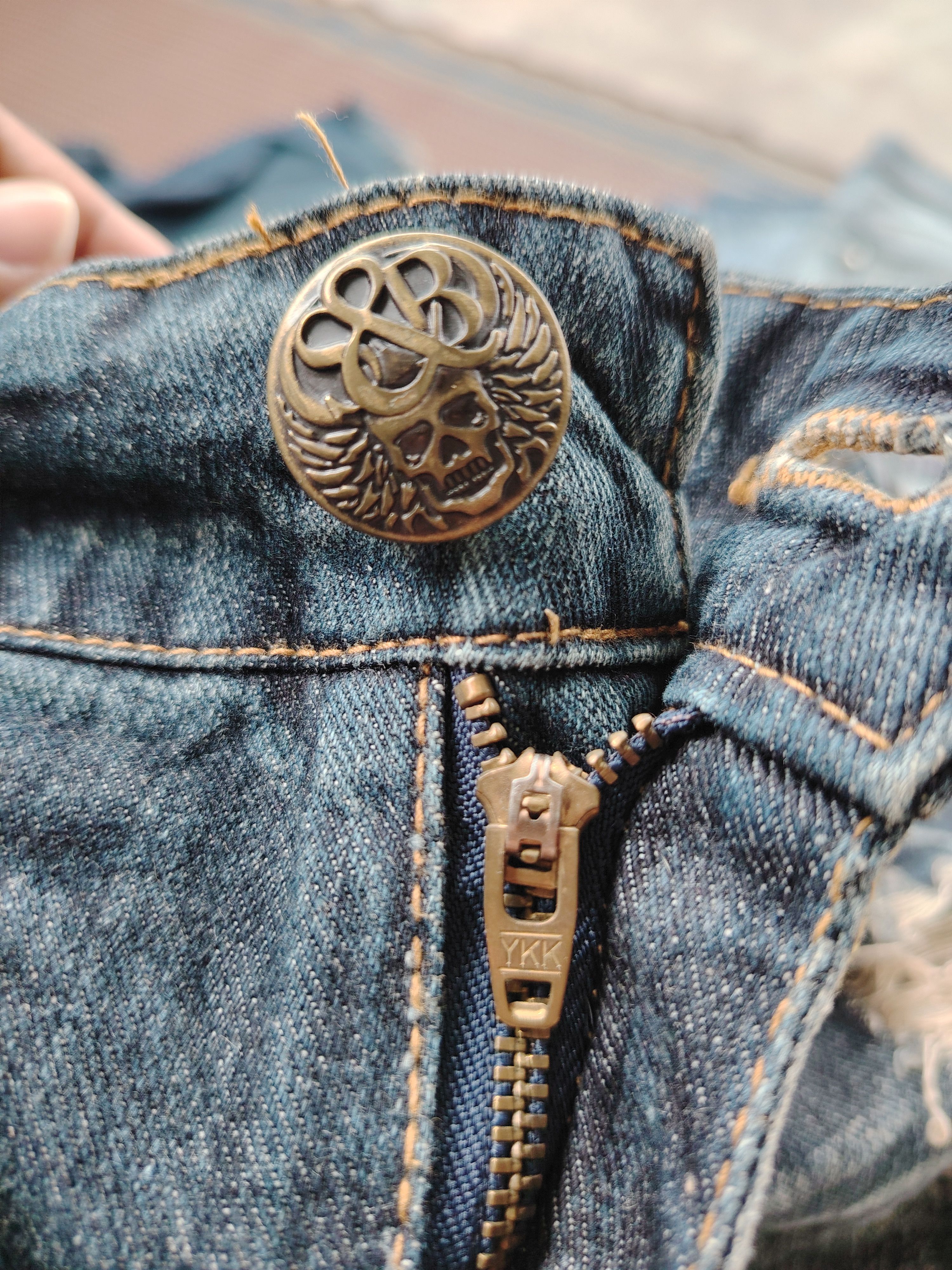 If Six Was Nine 💥FLARE💥SORIDERE INSPIRE CROME HEARTS DISTRESSED DENIM Size US 32 / EU 48 - 13 Thumbnail