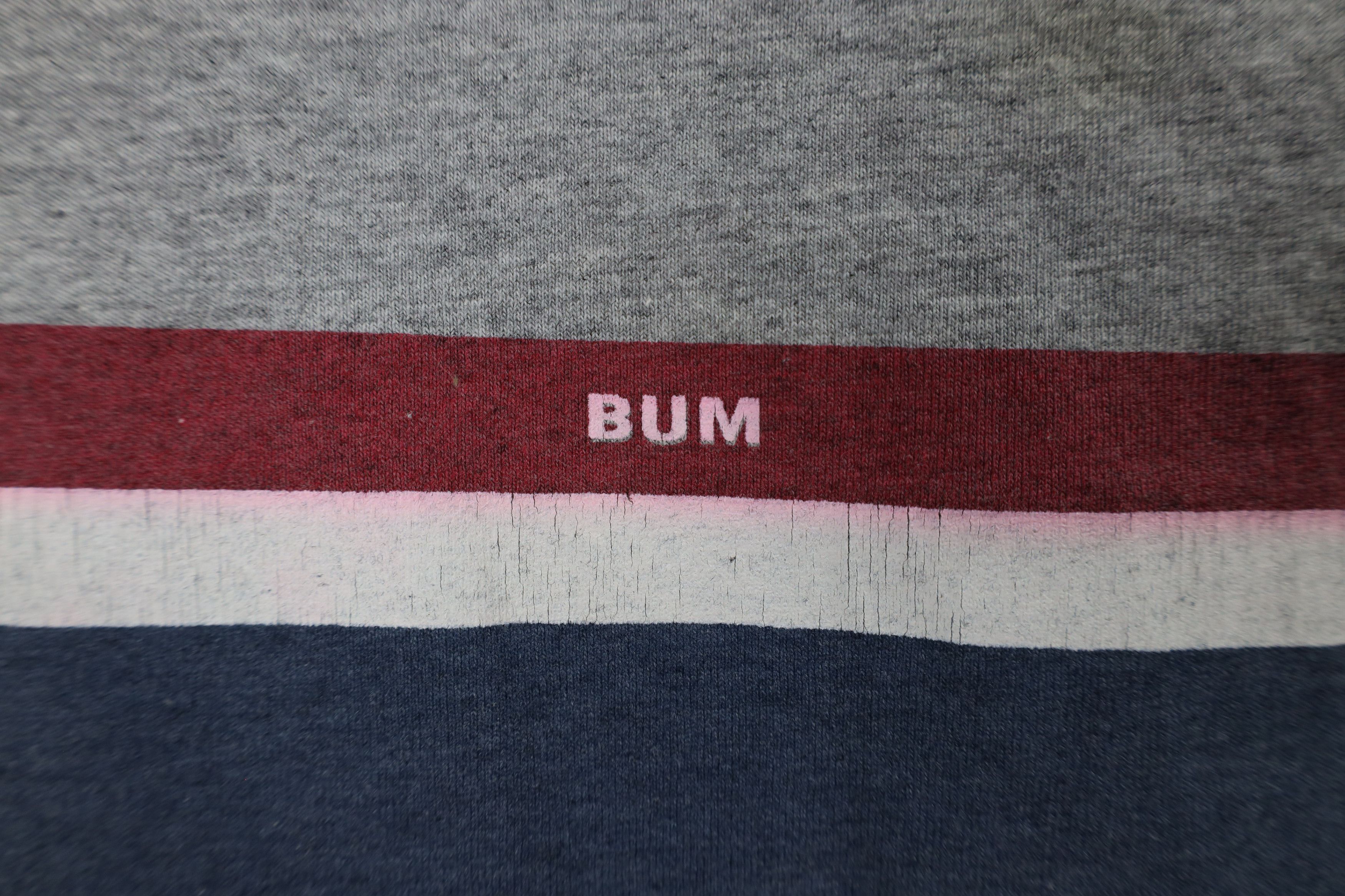 Vintage Vintage 90s Bum Equipment Spell Striped Short Sleeve T-Shirt Size US XL / EU 56 / 4 - 4 Thumbnail