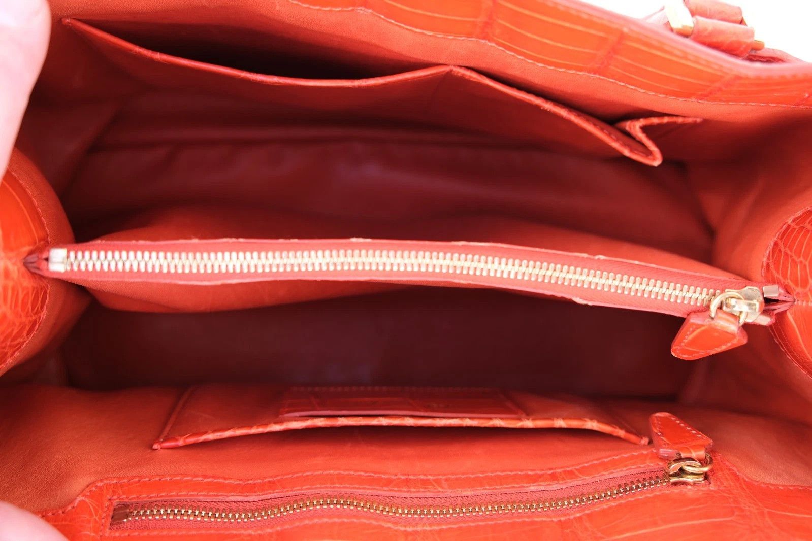 Loro Piana Super RARE Loro Piana Bellevue Exotic Leather Bag Tote Size ONE SIZE - 10 Thumbnail
