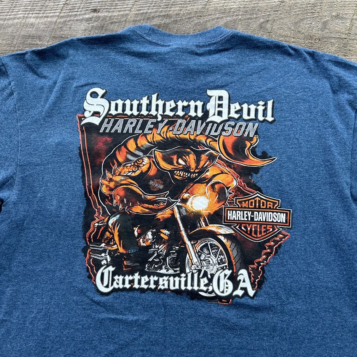 Harley Davidson Vintage Y2K Harley Davidson Scorpion Biker Graphic T Shirt Size US XL / EU 56 / 4 - 2 Thumbnail