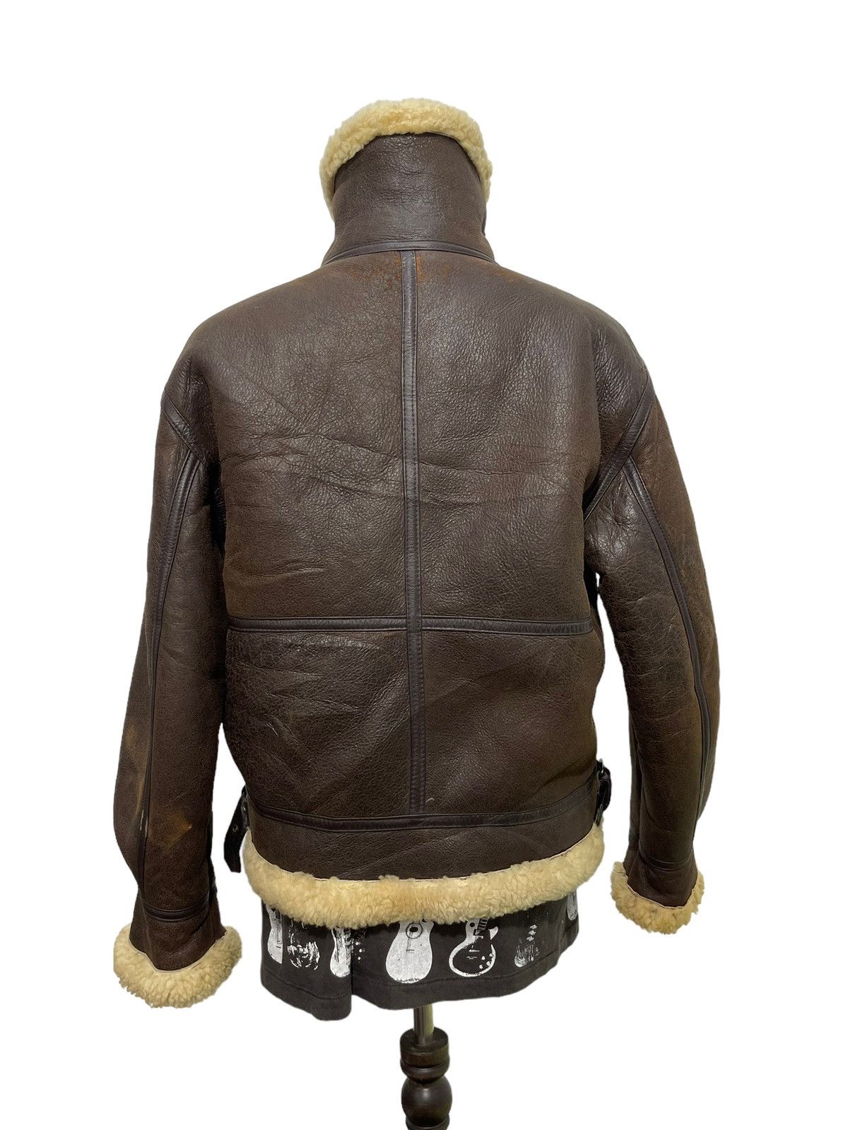 Leather Vtg Type B3 Shearling Beauty Sheepskin Jacket USAF Size US L / EU 52-54 / 3 - 4 Thumbnail