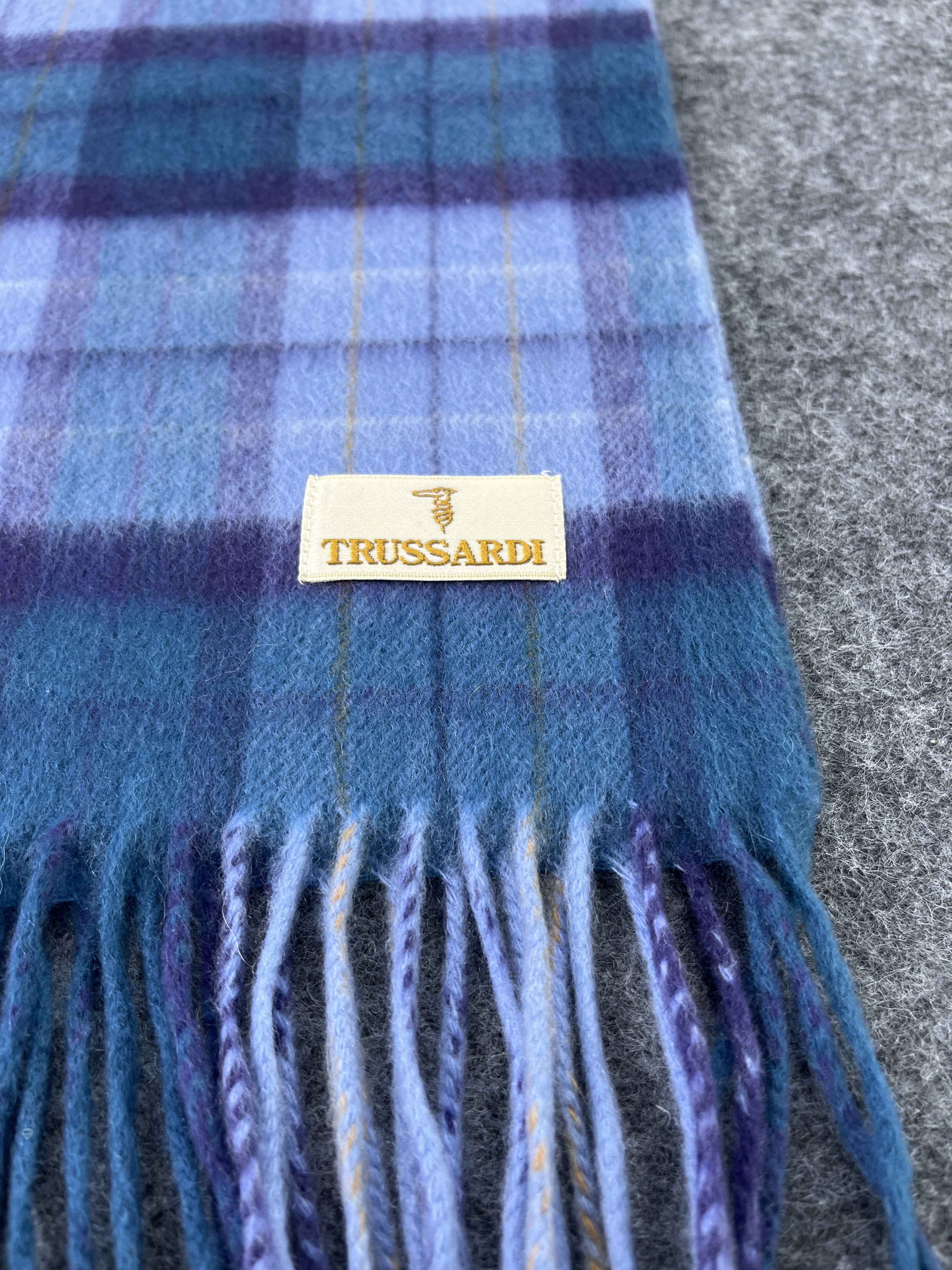 Trussardi × Vintage Trussardi Checked Scarf / Muffler / Neckwear T128 Size ONE SIZE - 6 Thumbnail